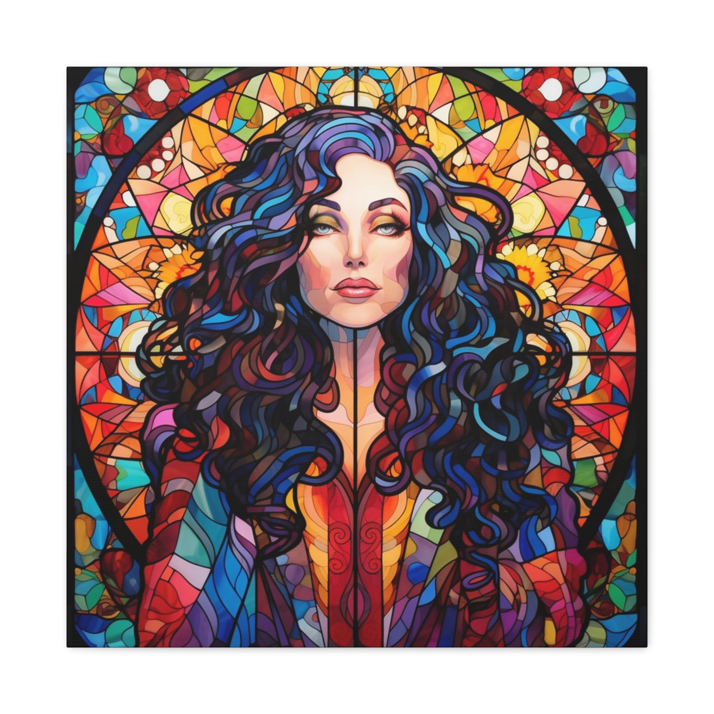 Canvas Print -Cher Stained Glass Wall Art