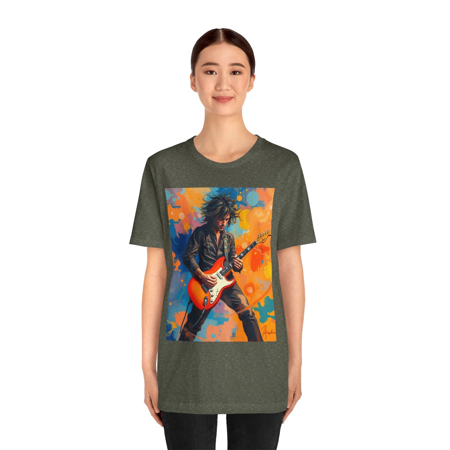 Male 80s Rocker Abstract T-Shirt 1
