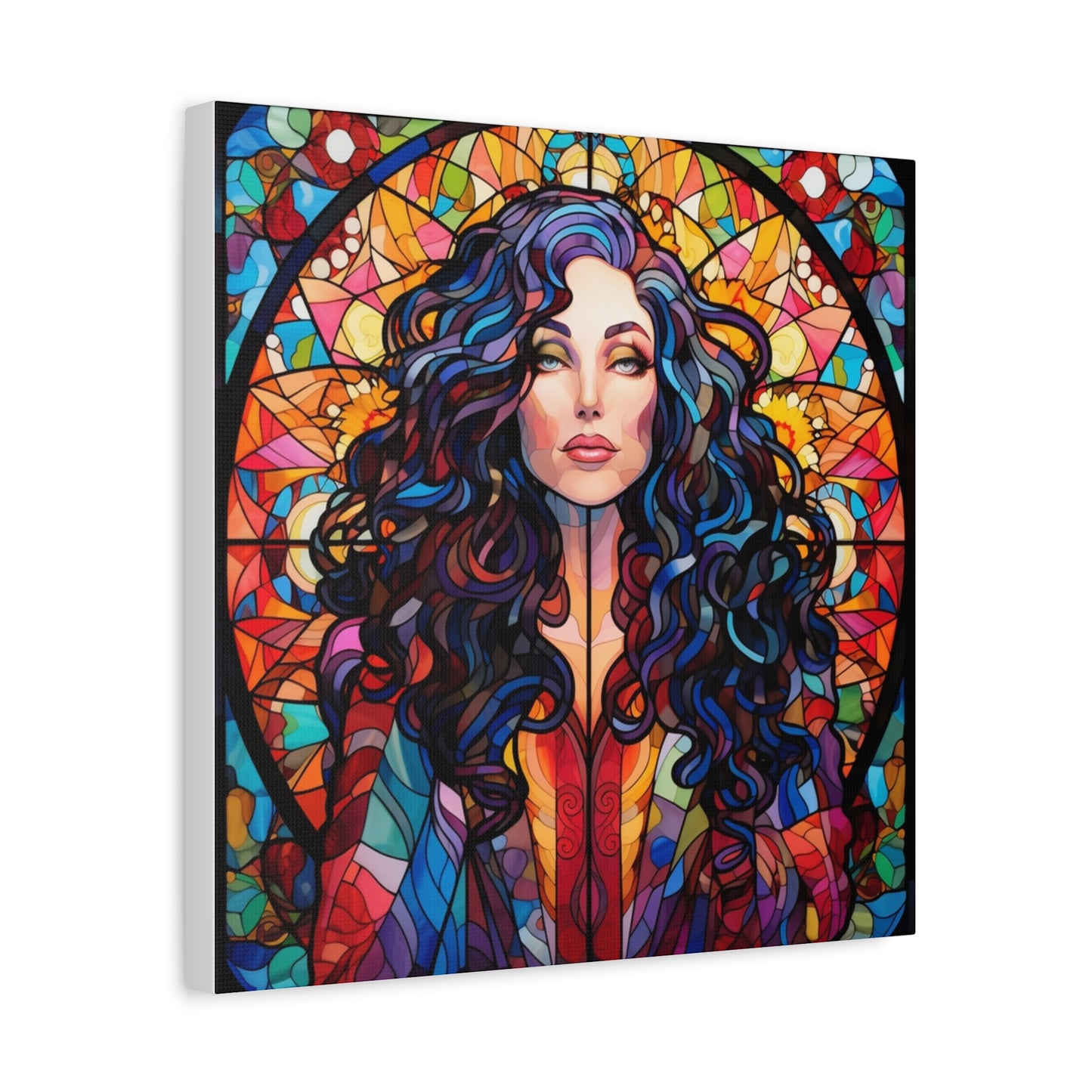 Canvas Print -Cher Stained Glass Wall Art