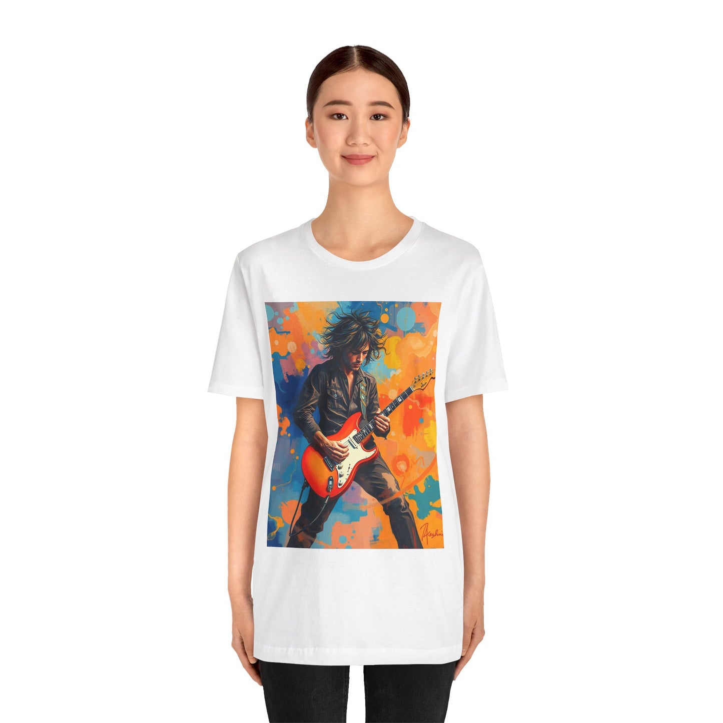 Male 80s Rocker Abstract T-Shirt 1