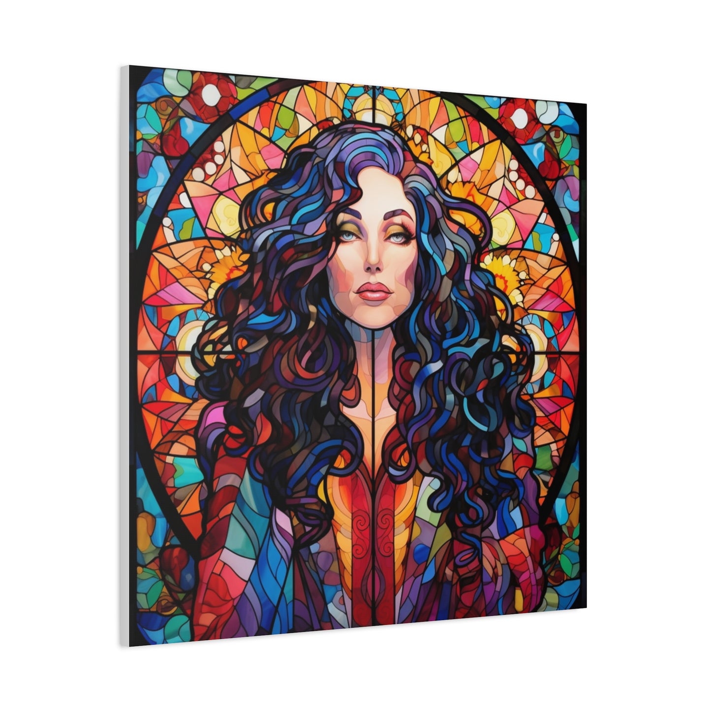 Canvas Print -Cher Stained Glass Wall Art