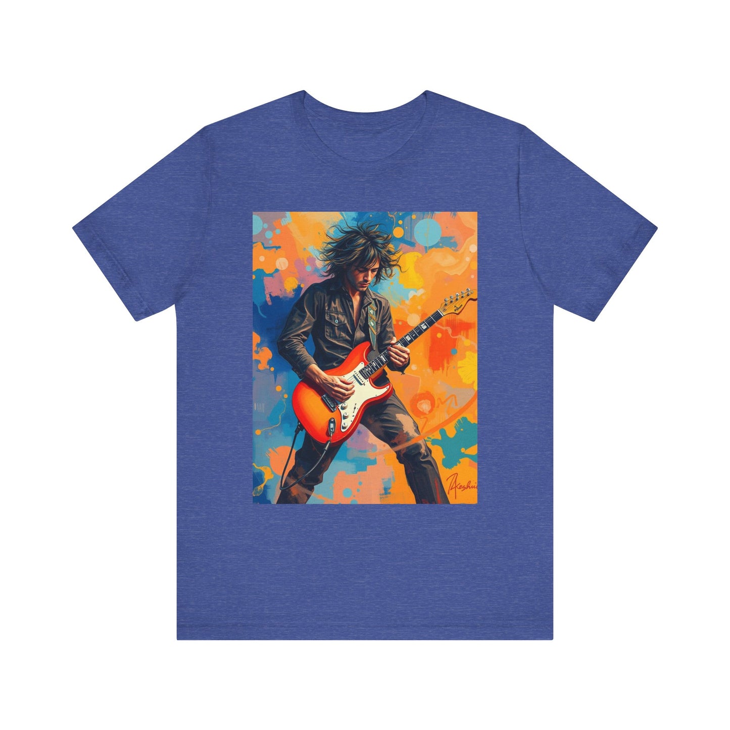 Male 80s Rocker Abstract T-Shirt 1