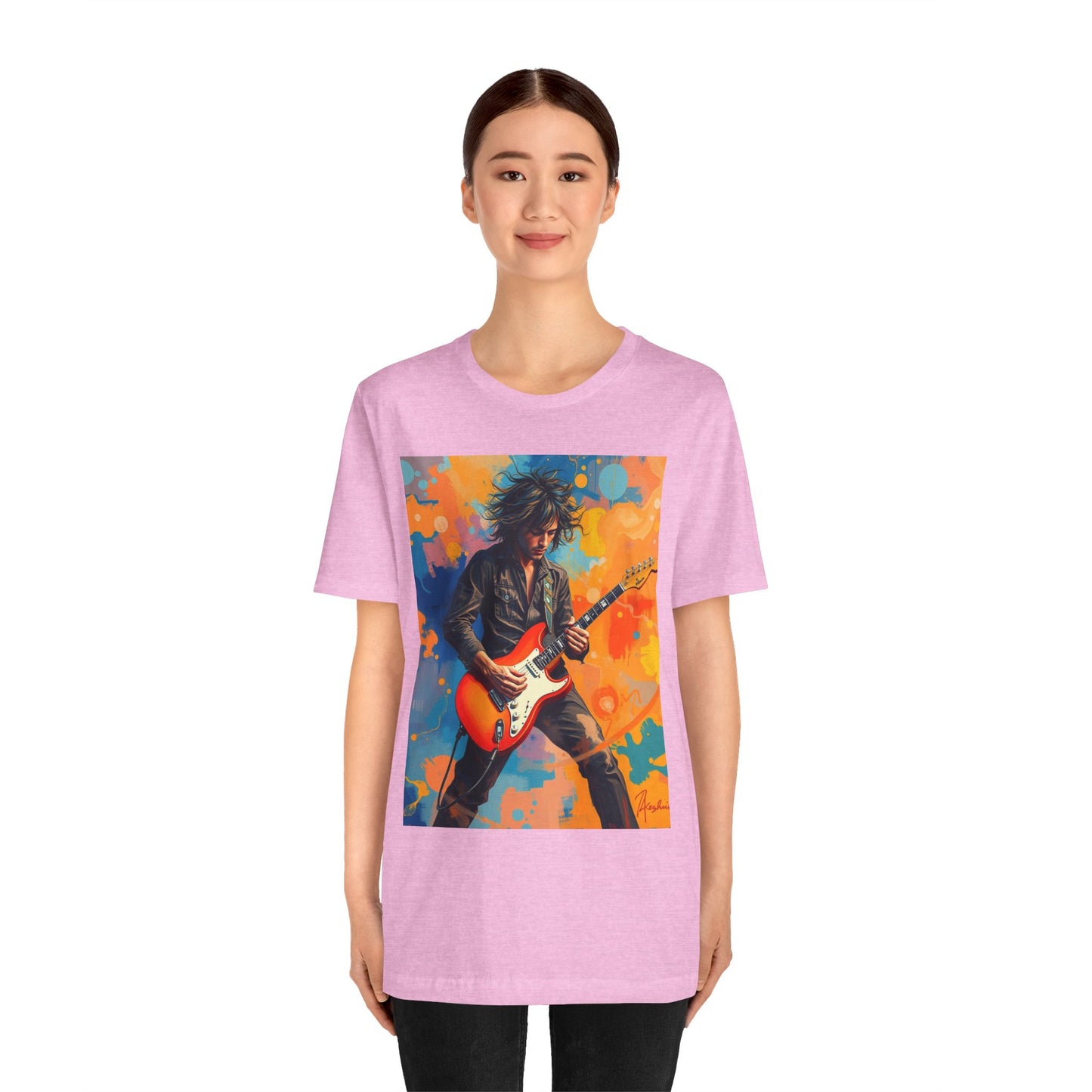 Male 80s Rocker Abstract T-Shirt 1