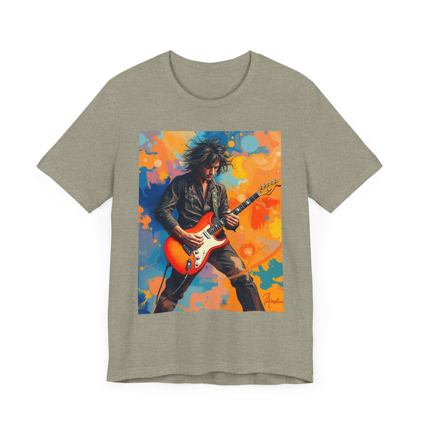 Male 80s Rocker Abstract T-Shirt 1