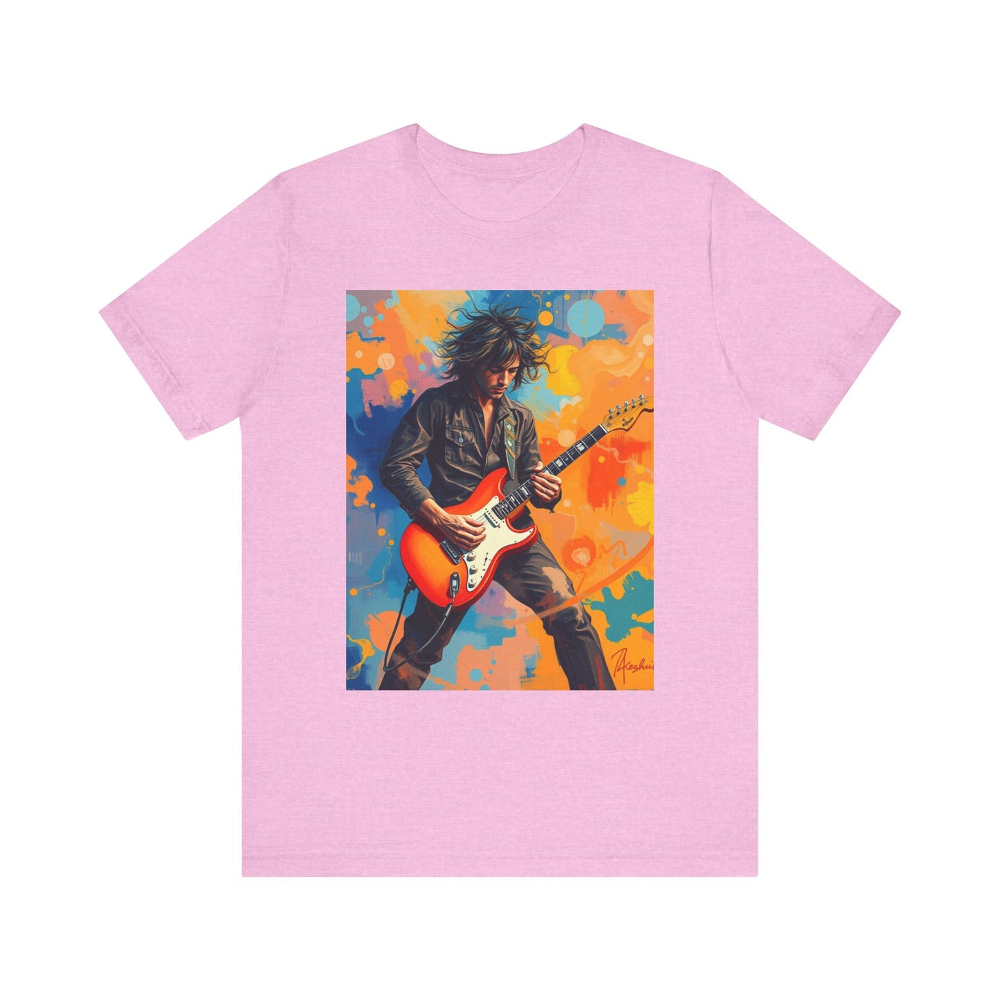 Male 80s Rocker Abstract T-Shirt 1