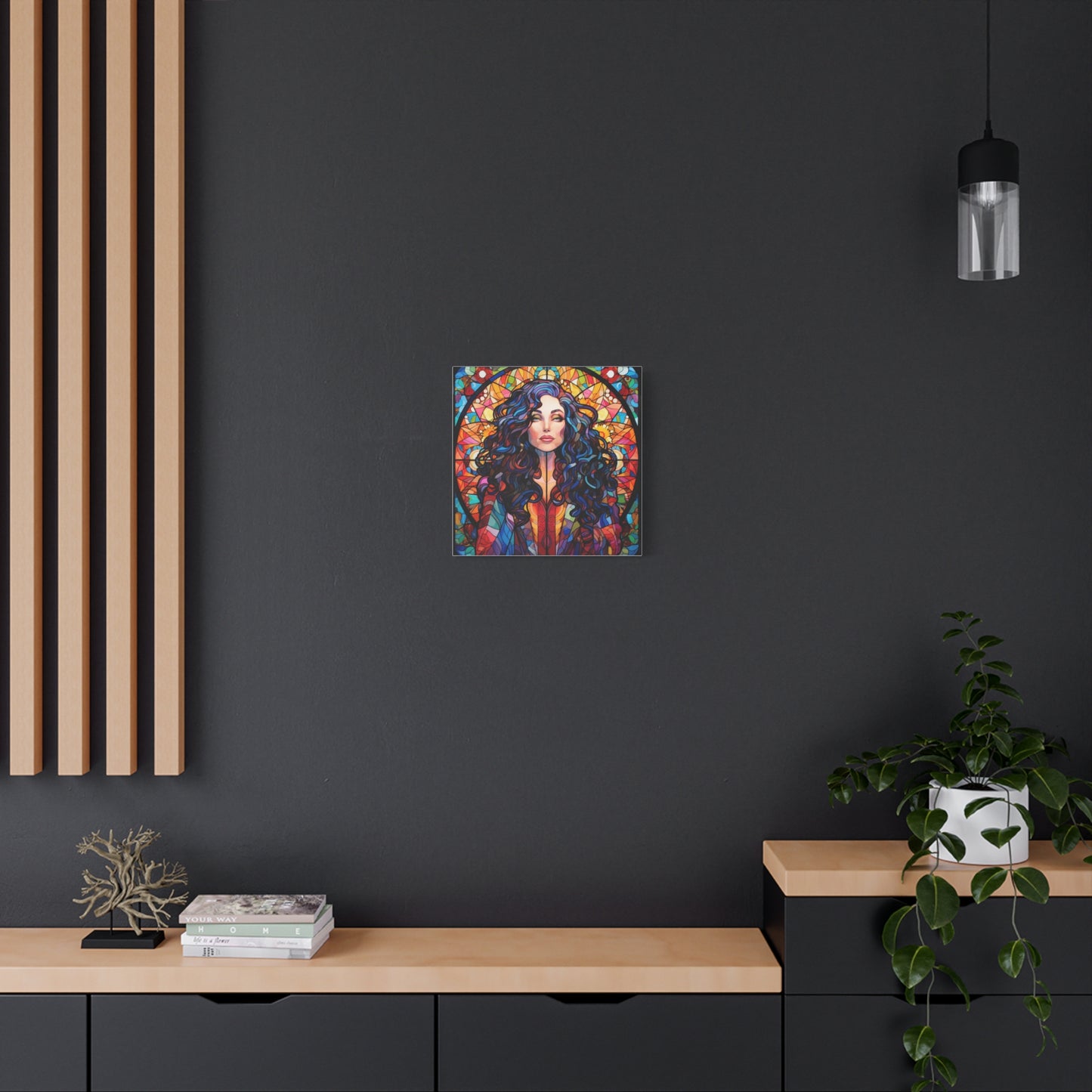Canvas Print -Cher Stained Glass Wall Art