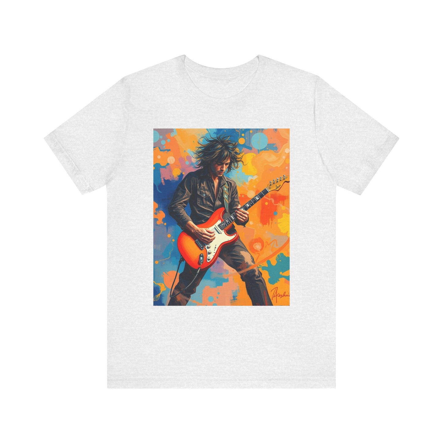 Male 80s Rocker Abstract T-Shirt 1