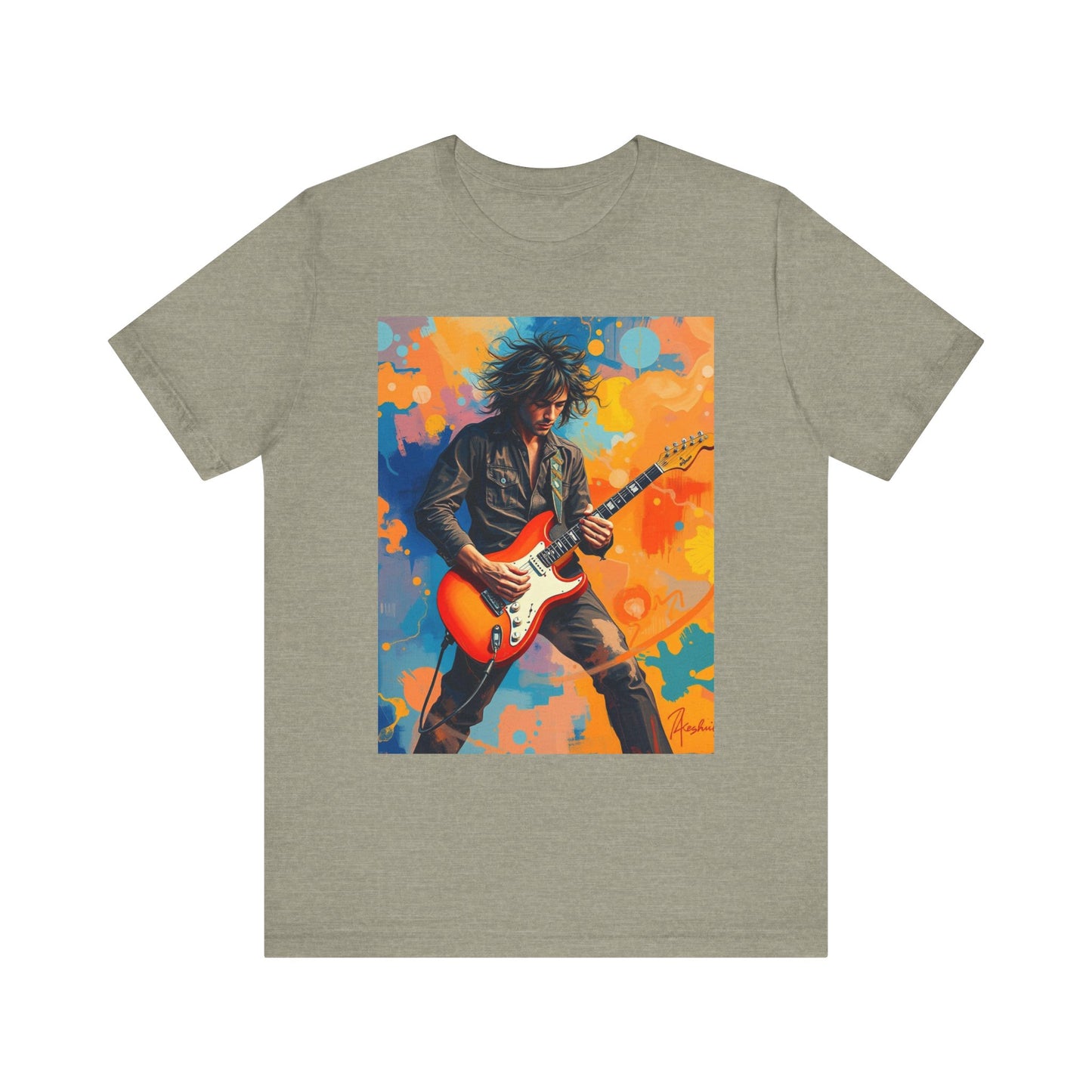 Male 80s Rocker Abstract T-Shirt 1