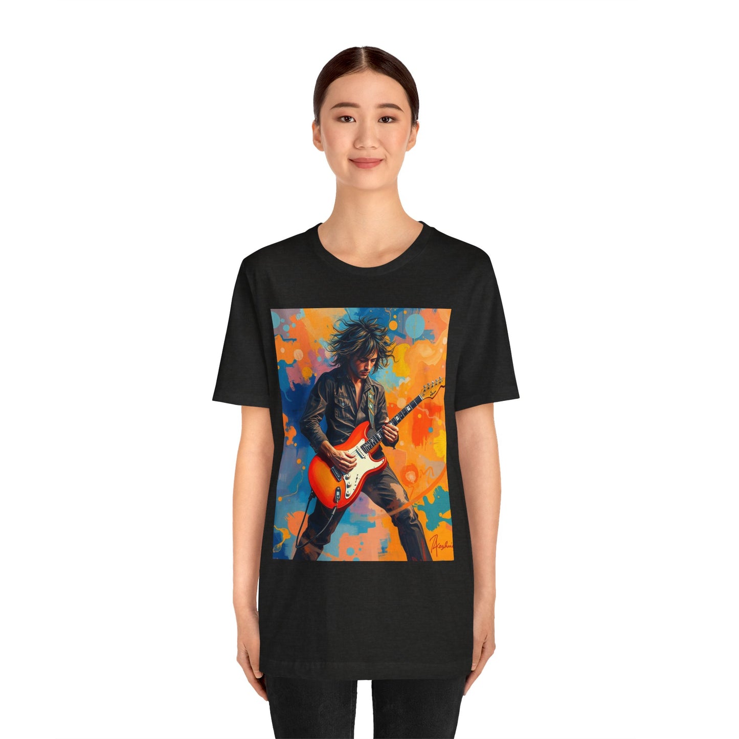 Male 80s Rocker Abstract T-Shirt 1