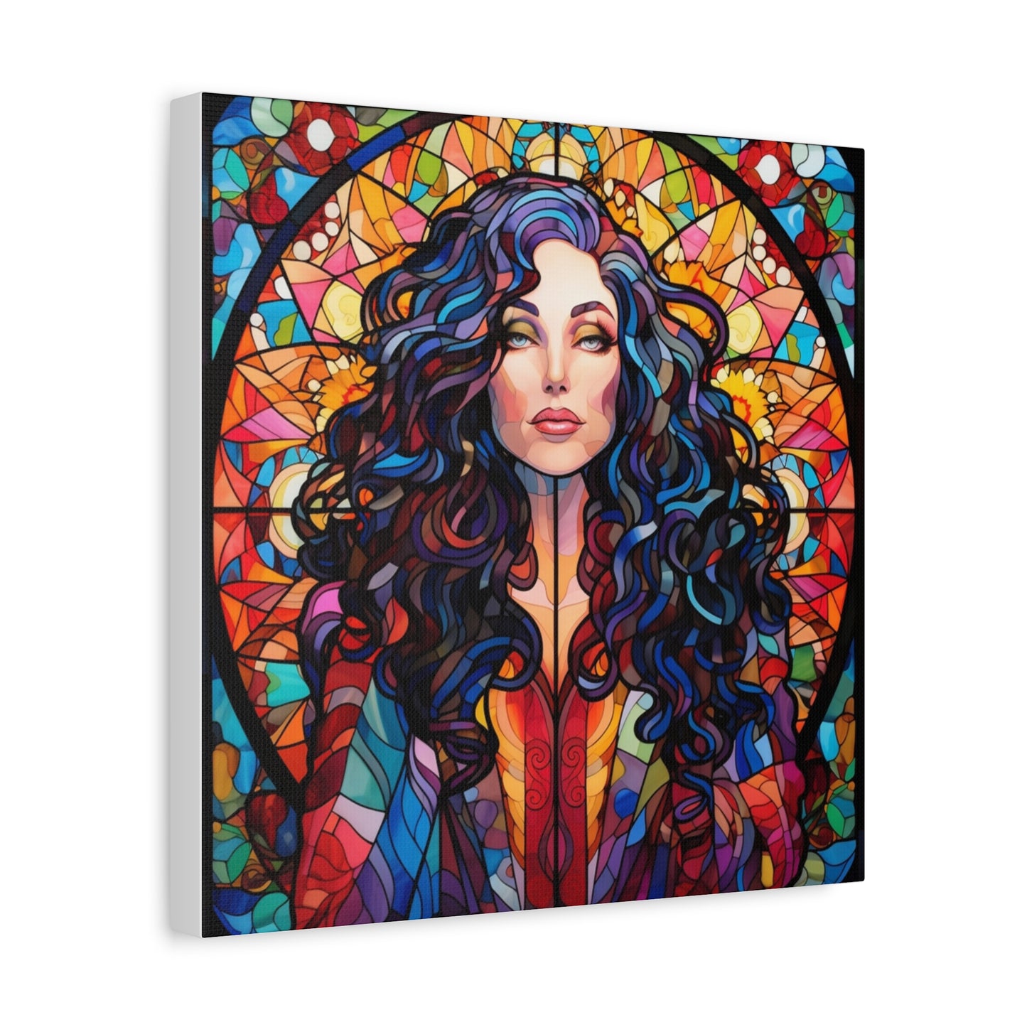 Canvas Print -Cher Stained Glass Wall Art