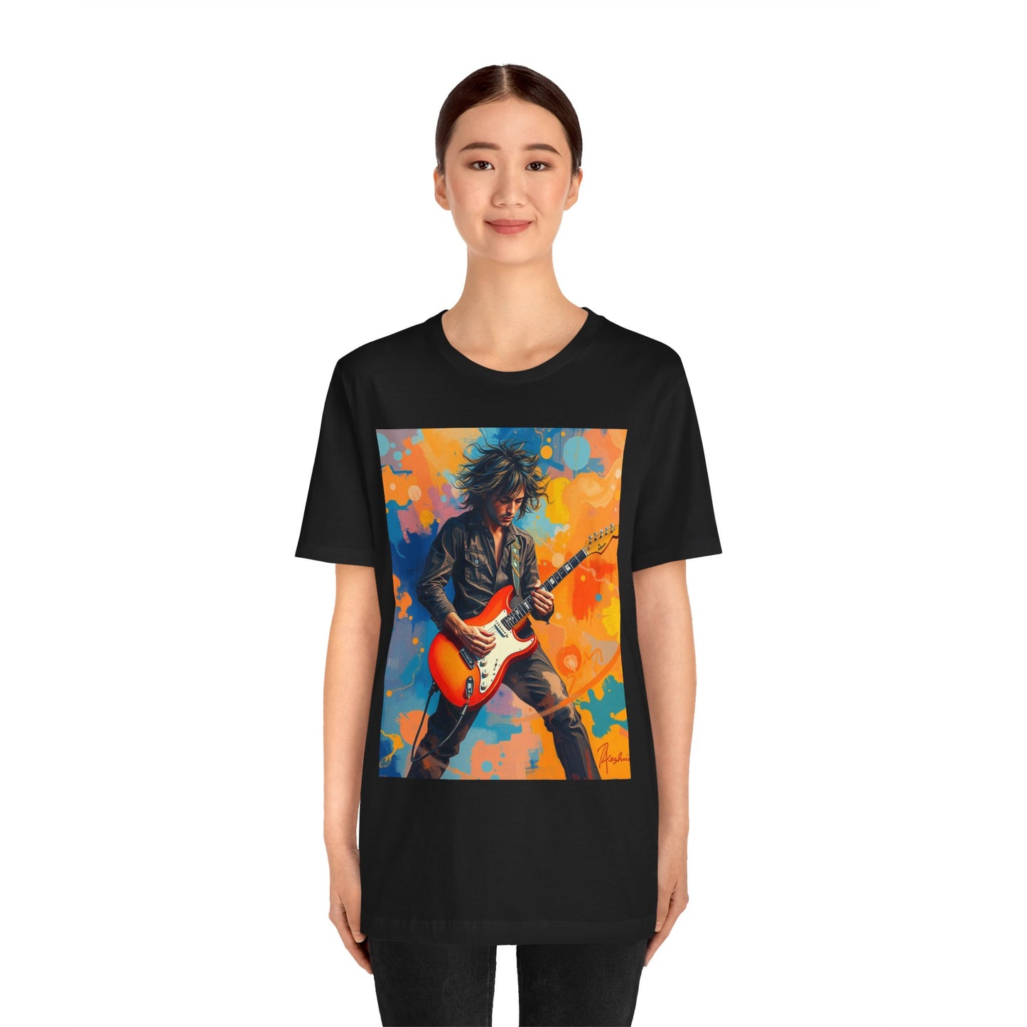 Male 80s Rocker Abstract T-Shirt 1