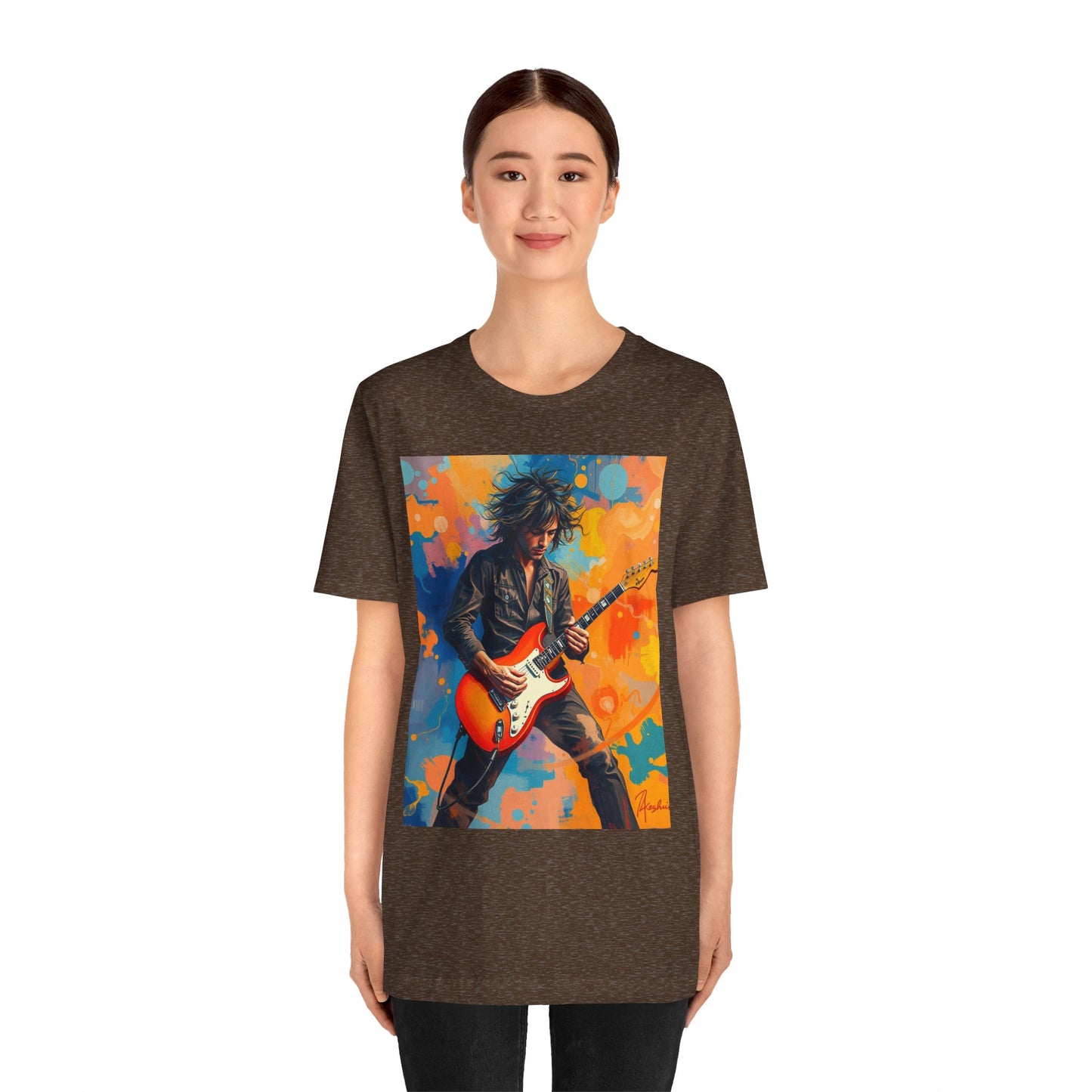 Male 80s Rocker Abstract T-Shirt 1