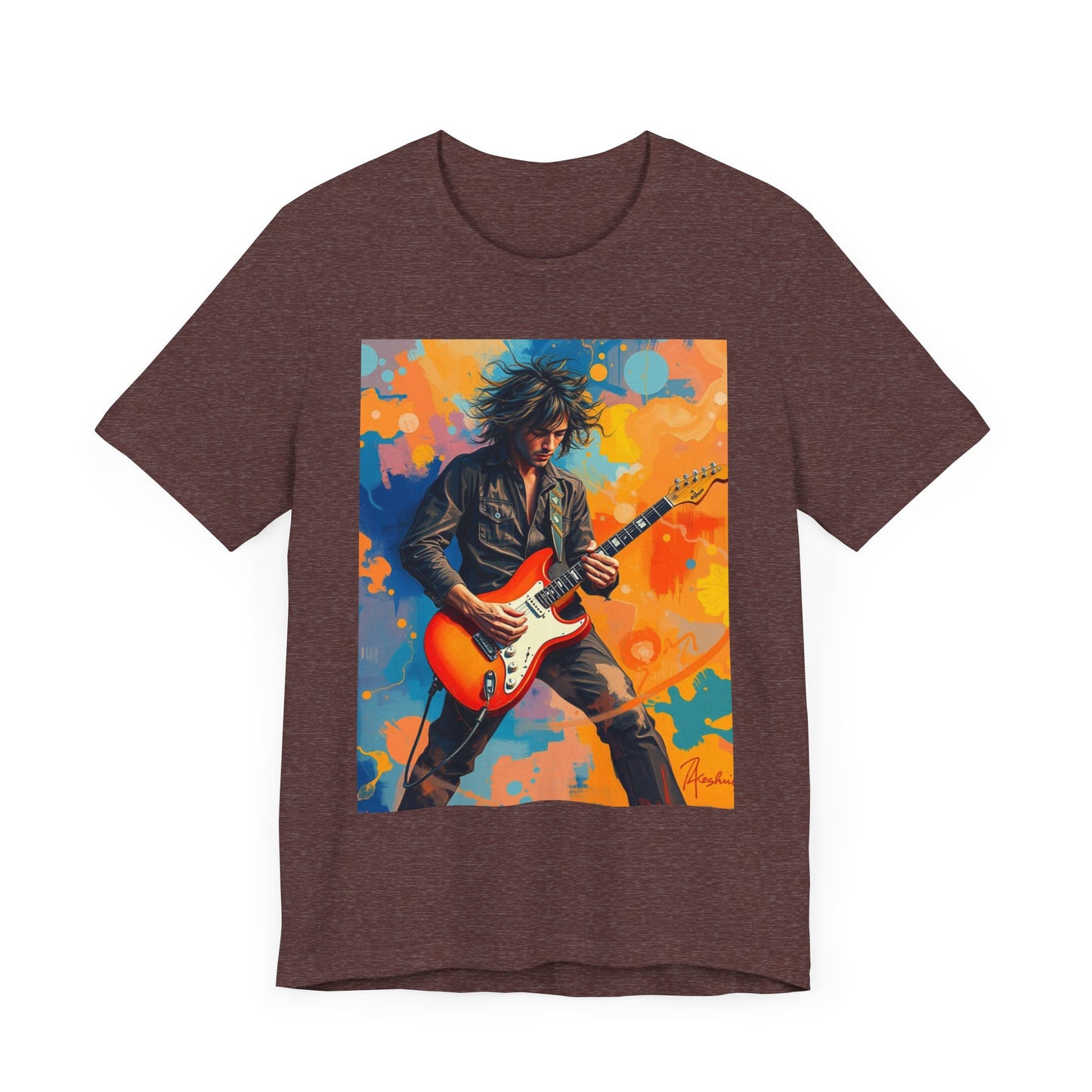 Male 80s Rocker Abstract T-Shirt 1