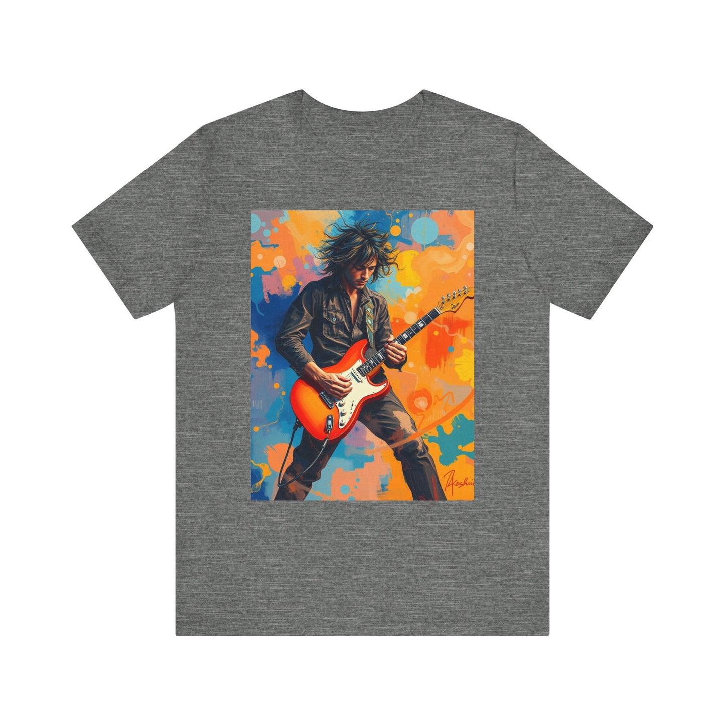 Male 80s Rocker Abstract T-Shirt 1