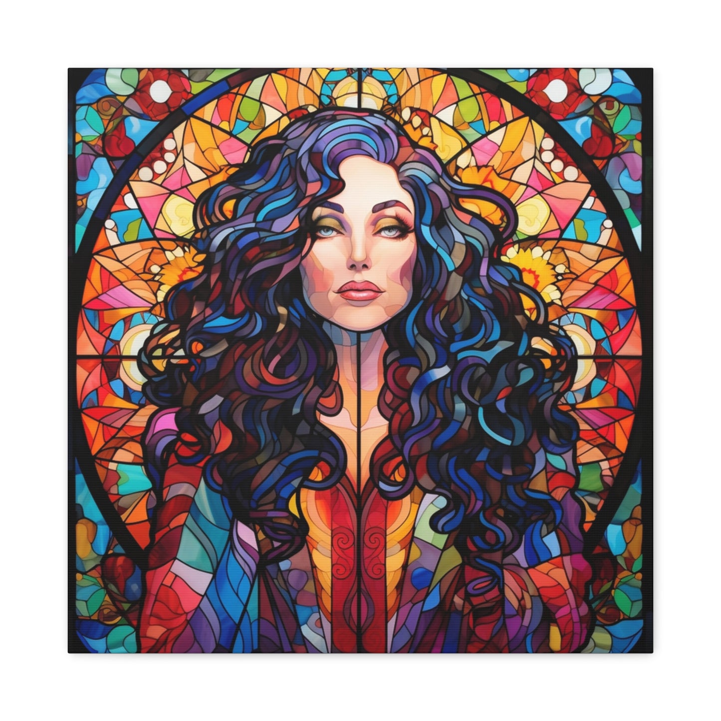 Canvas Print -Cher Stained Glass Wall Art