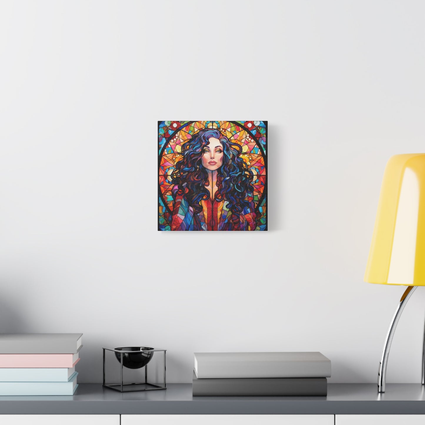 Canvas Print -Cher Stained Glass Wall Art
