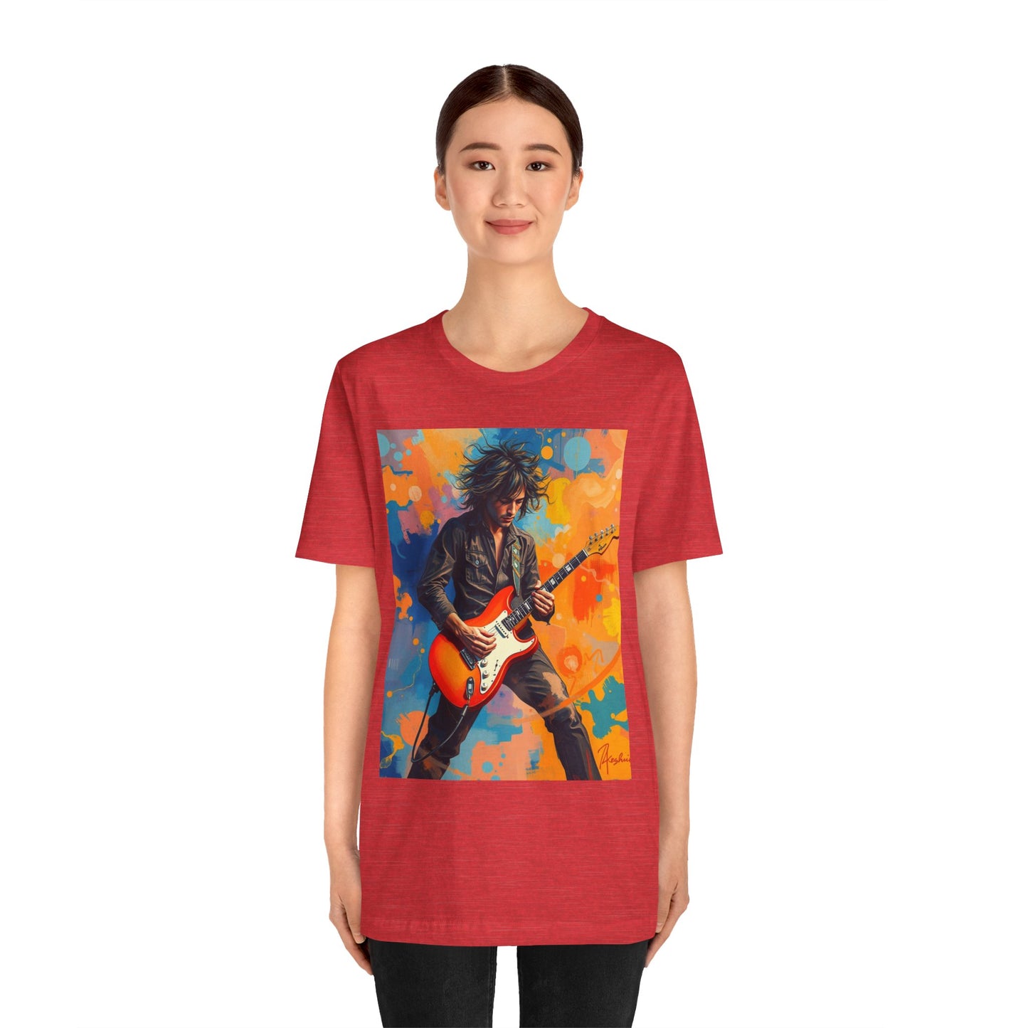 Male 80s Rocker Abstract T-Shirt 1