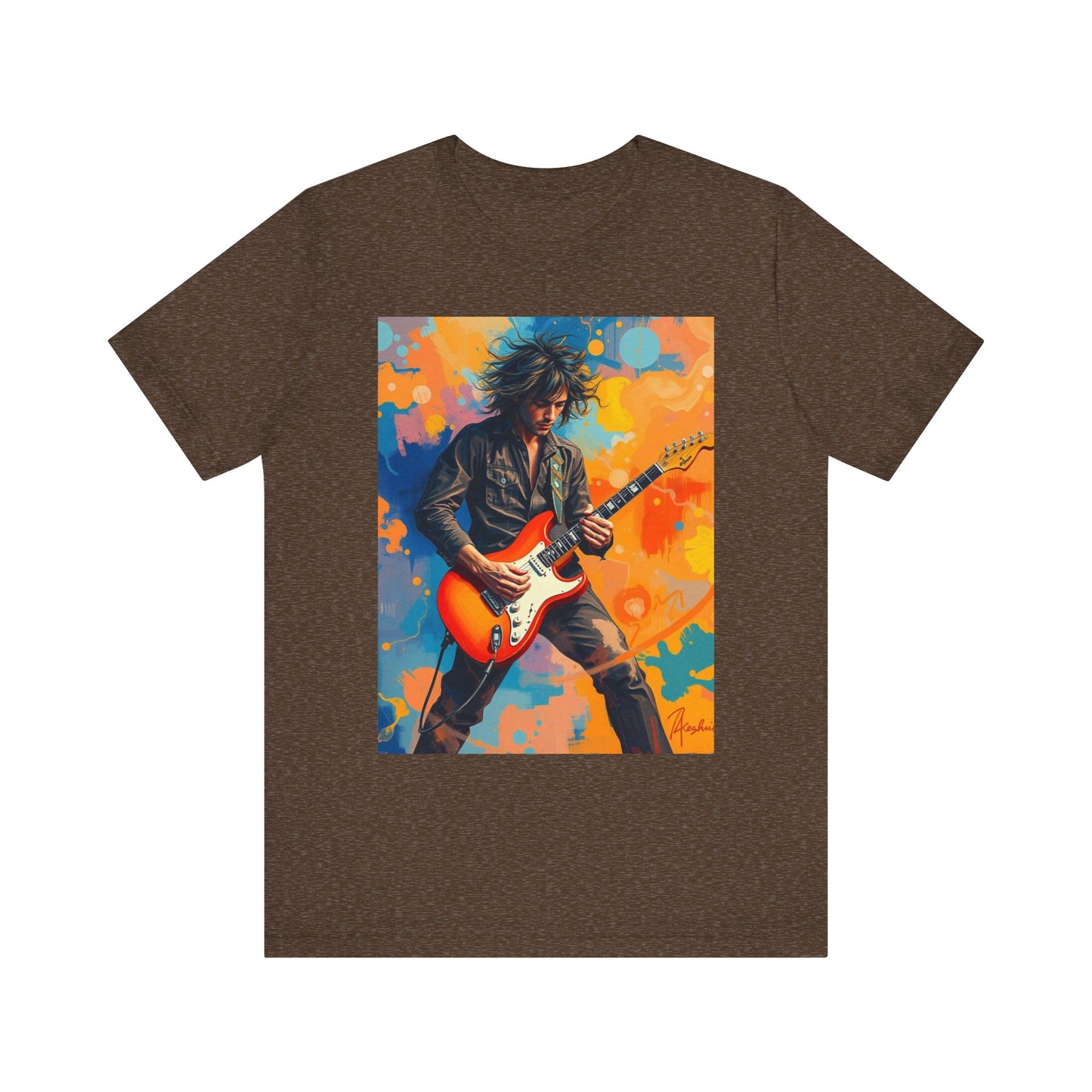 Male 80s Rocker Abstract T-Shirt 1