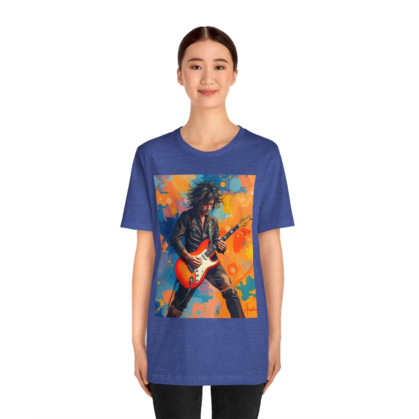 Male 80s Rocker Abstract T-Shirt 1