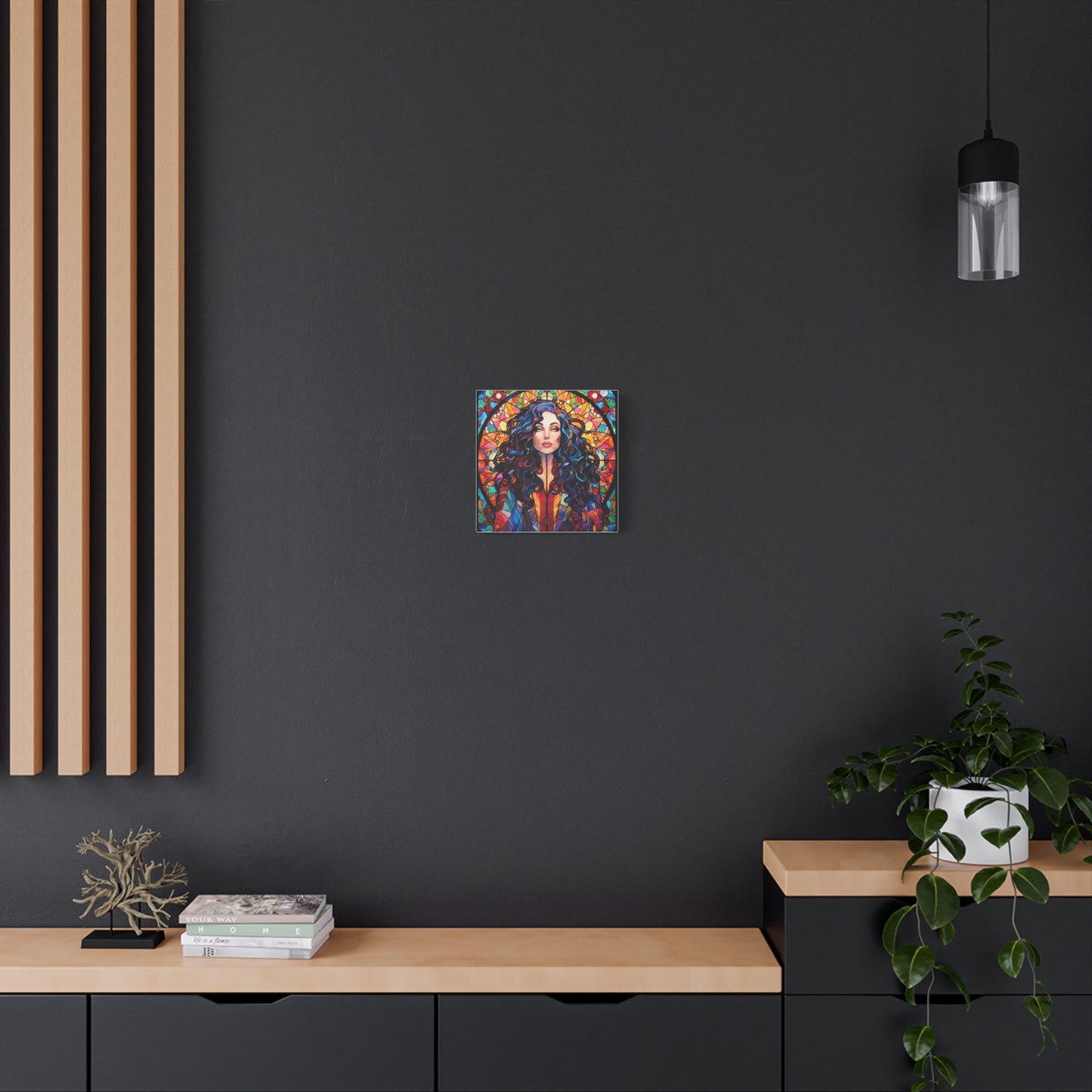 Canvas Print -Cher Stained Glass Wall Art