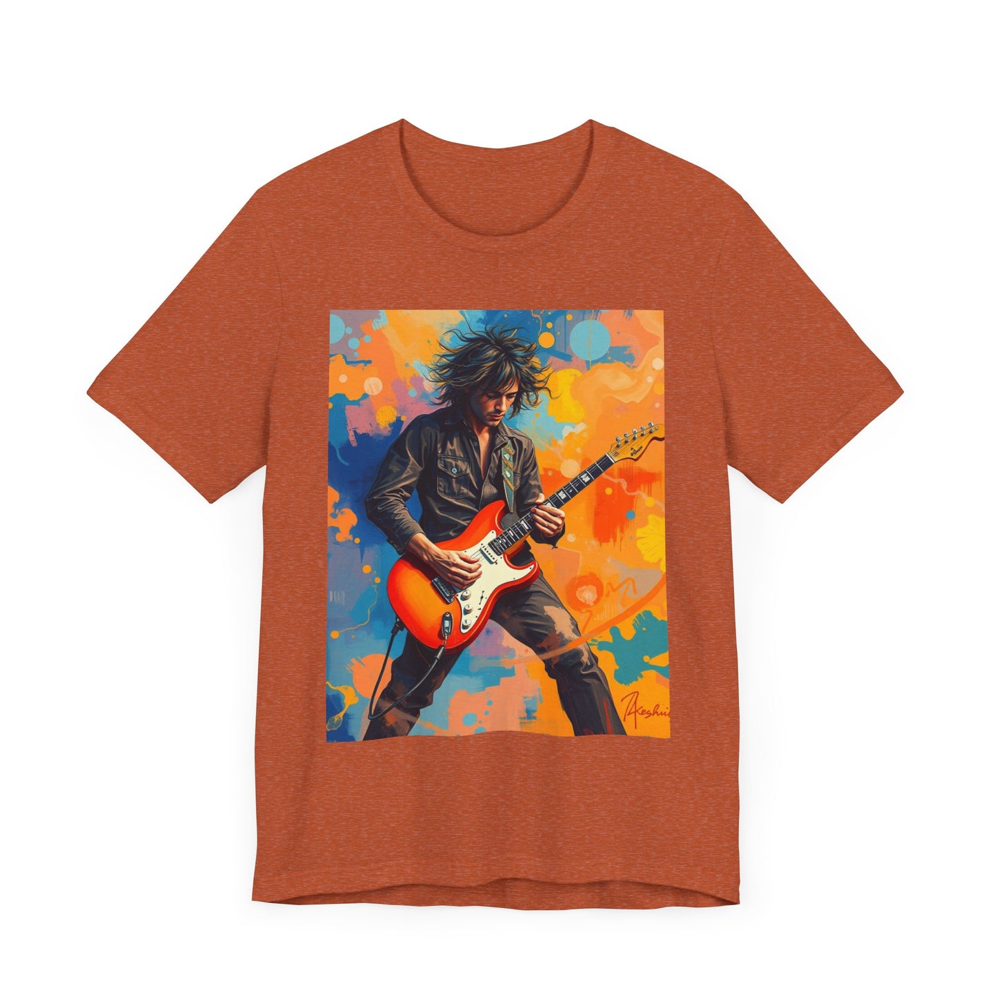 Male 80s Rocker Abstract T-Shirt 1