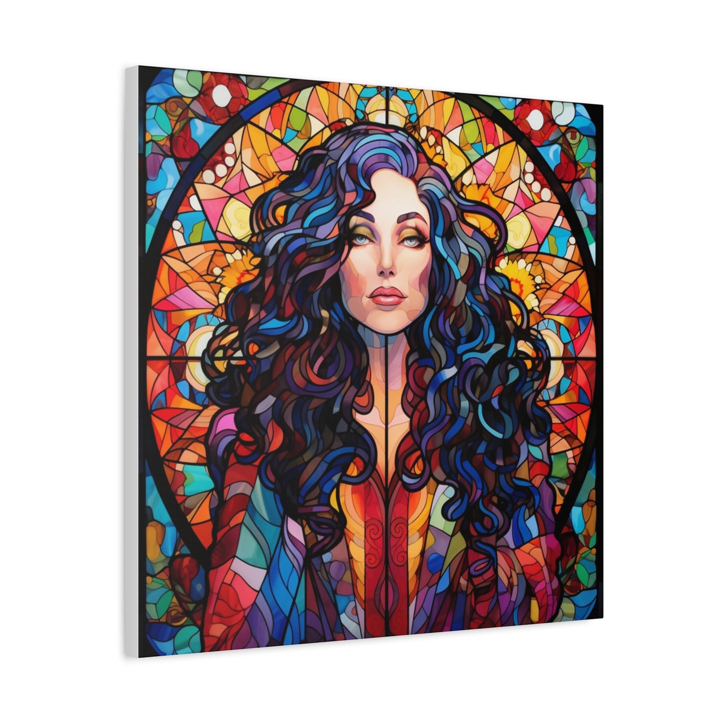 Canvas Print -Cher Stained Glass Wall Art