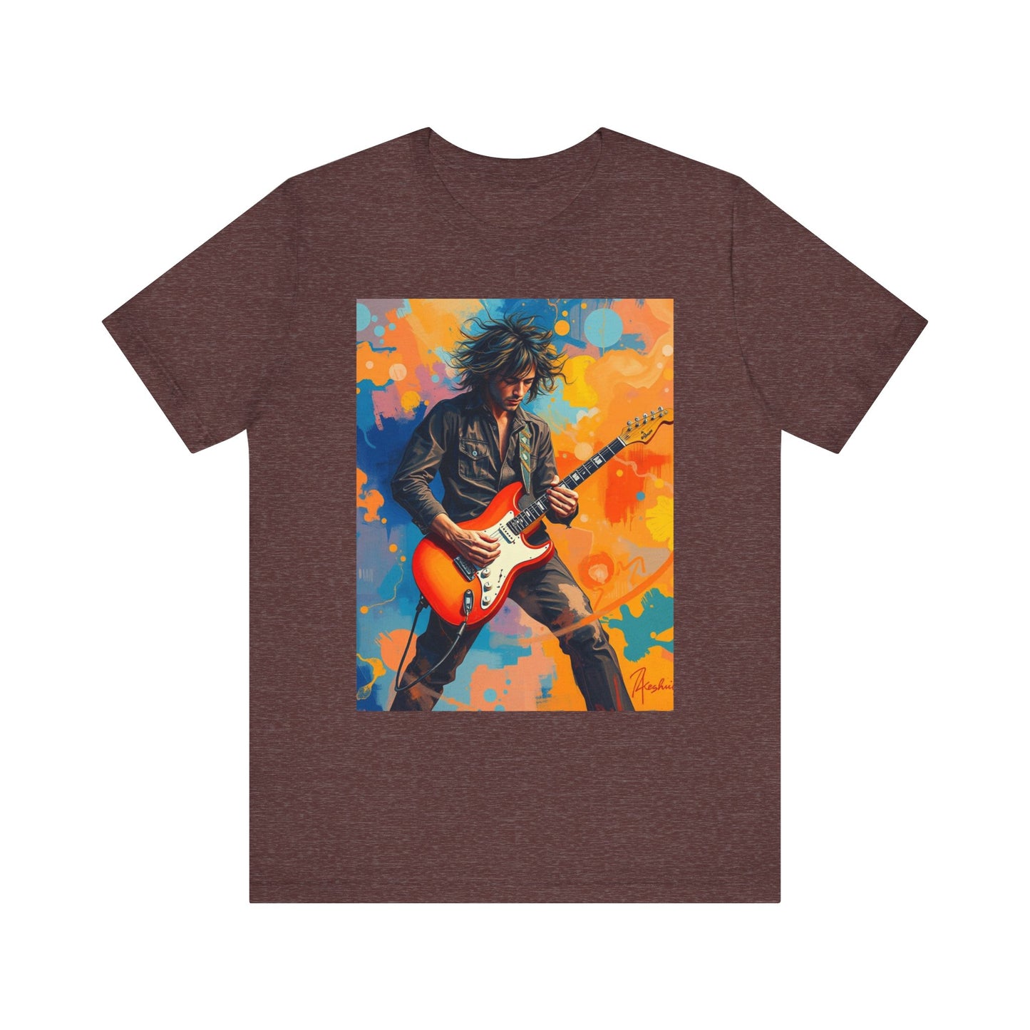 Male 80s Rocker Abstract T-Shirt 1