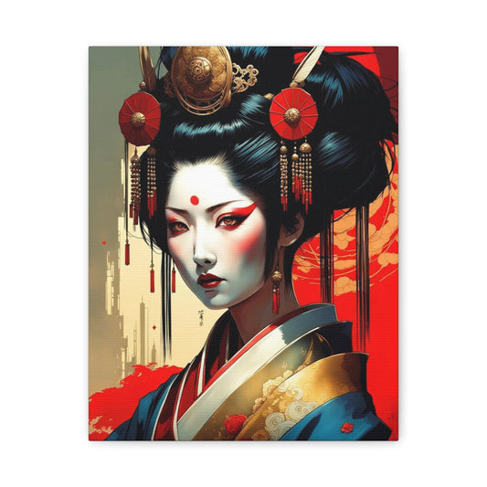 Geisha Asian Abstract Art