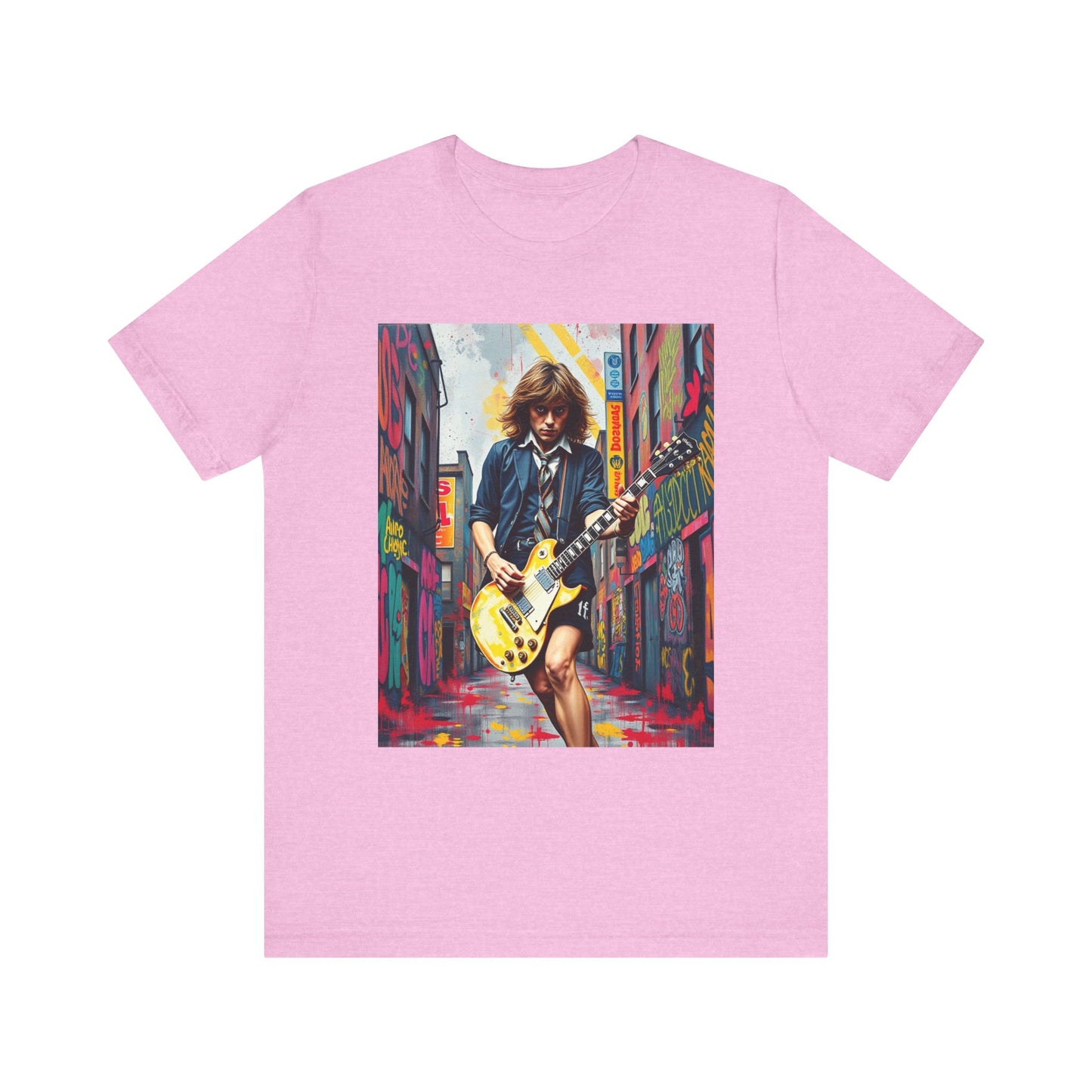 Angus Young AC/DC Abstract T-Shirt