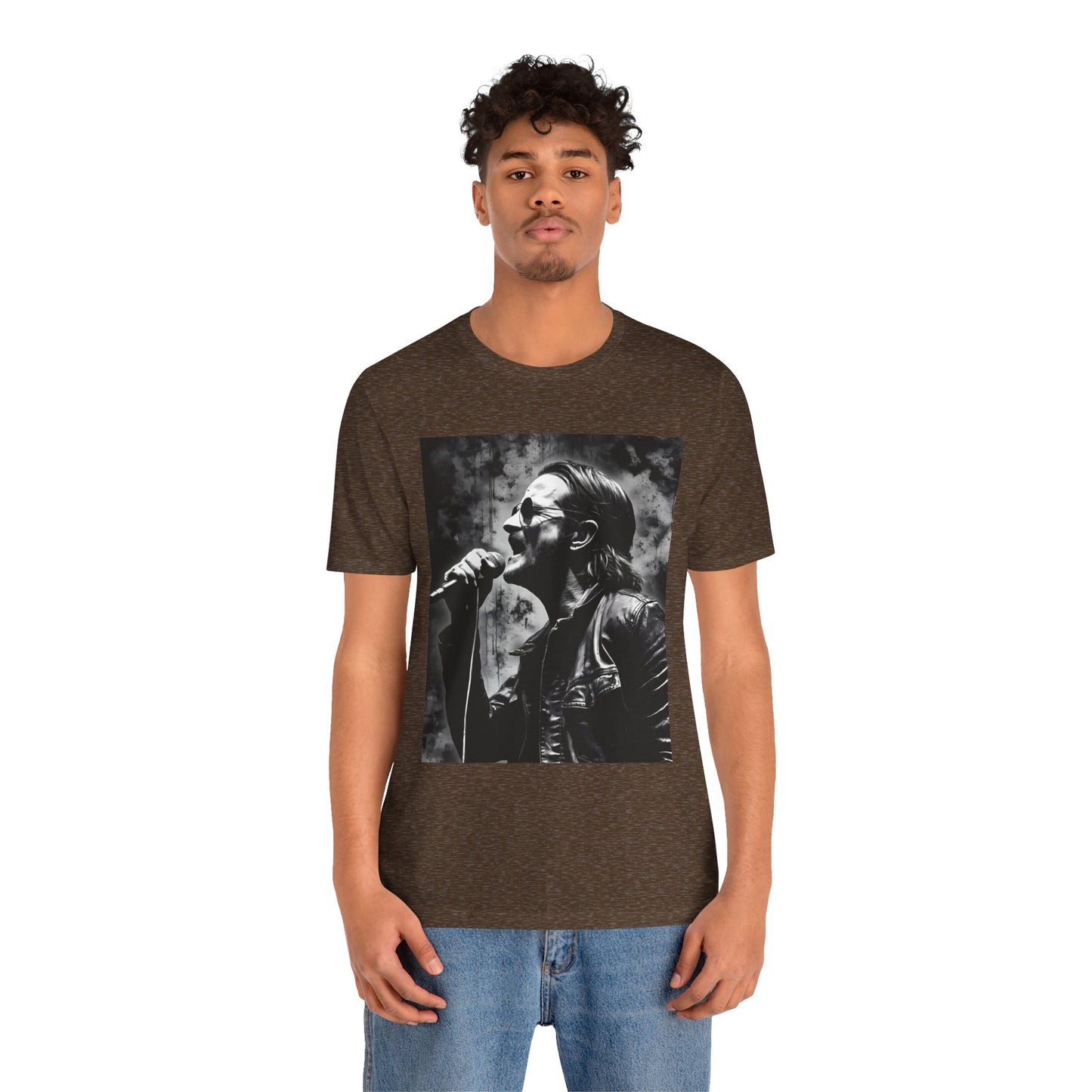 Unisex Rock T-Shirt Bono Design Tee