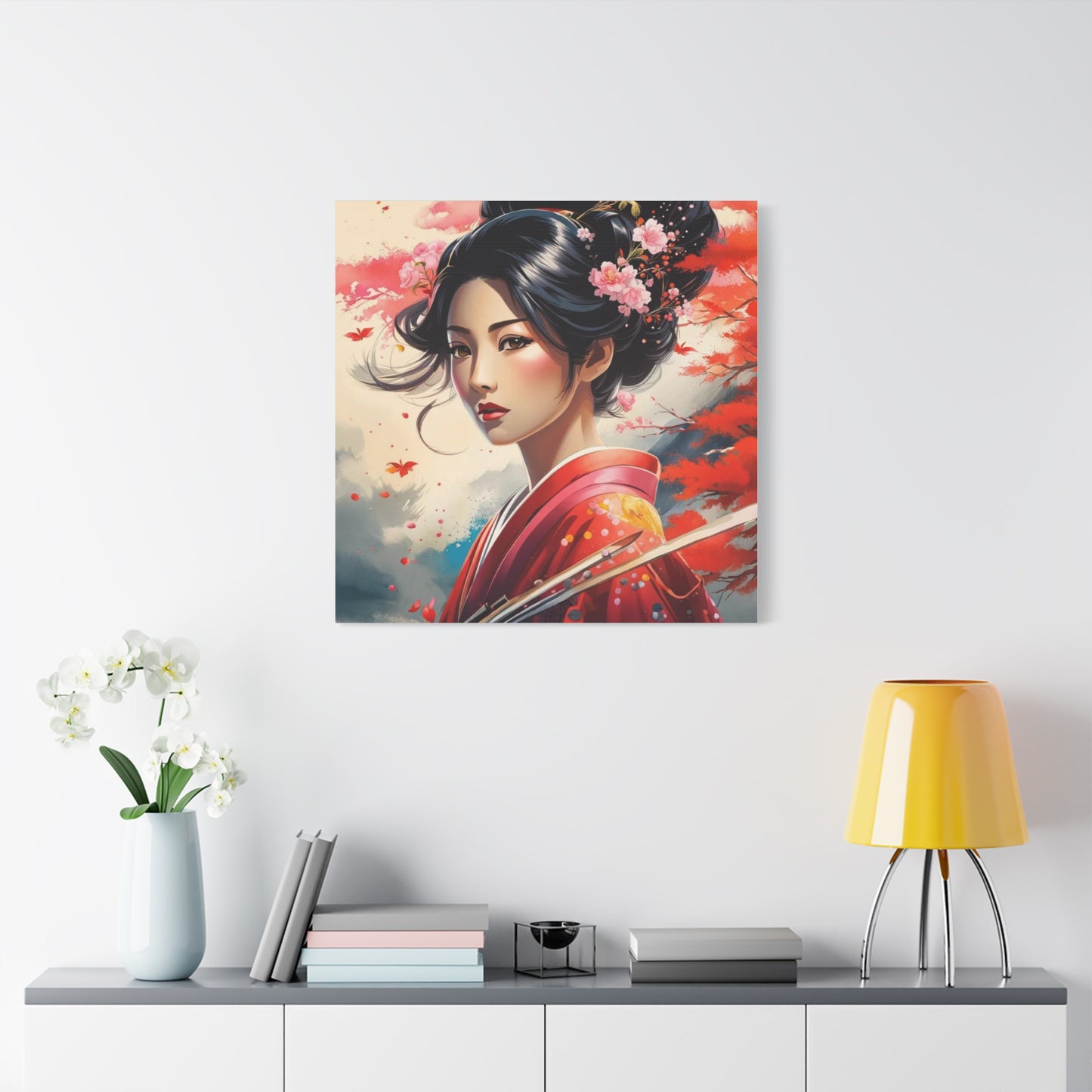 Beautiful Woman Asian Abstract Art