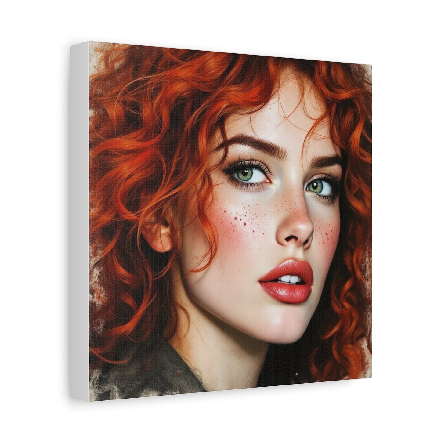 Beautiful Red Head Abstract Art