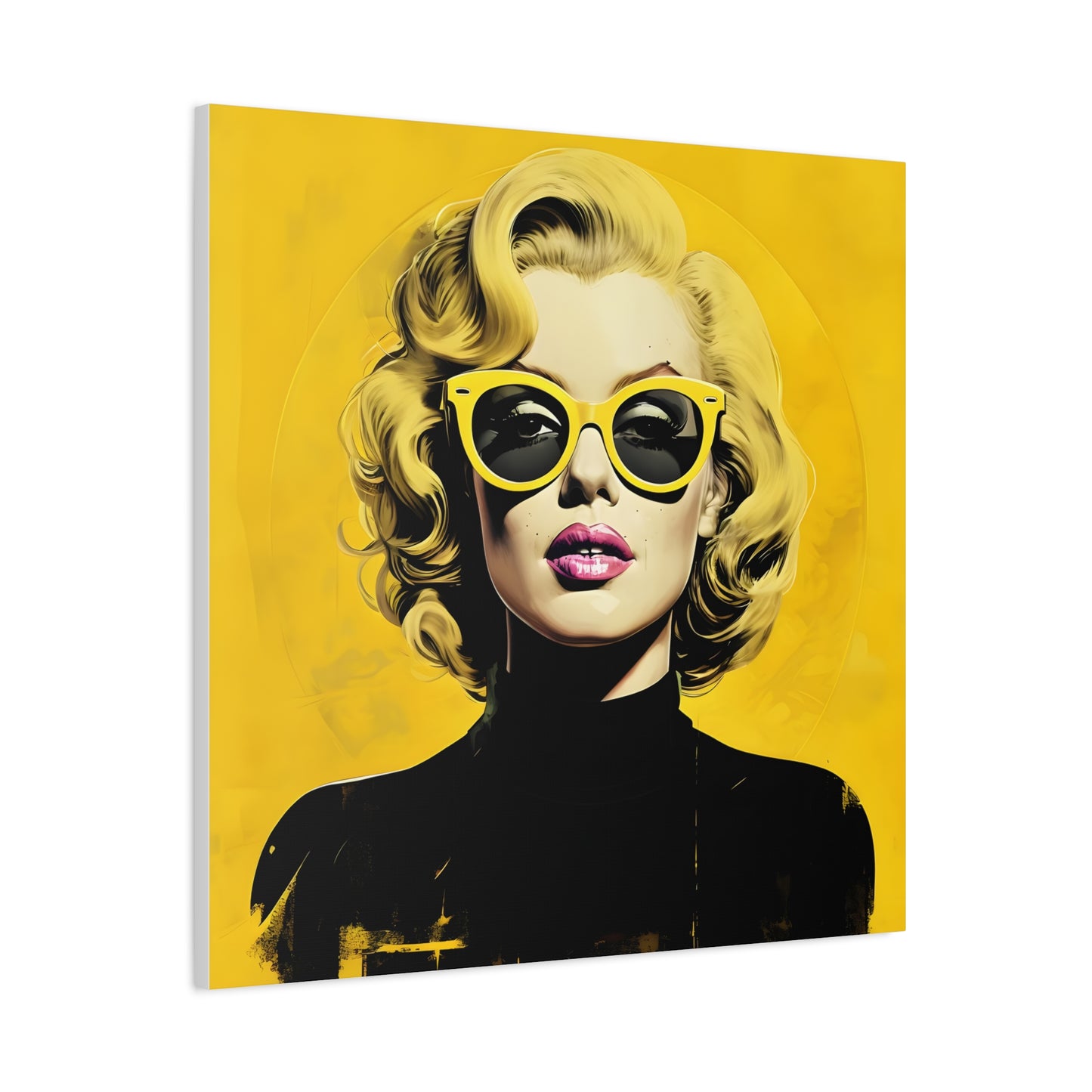 Canvas Print -Marilyn Monroe w Sunglasses Abstract Art 3