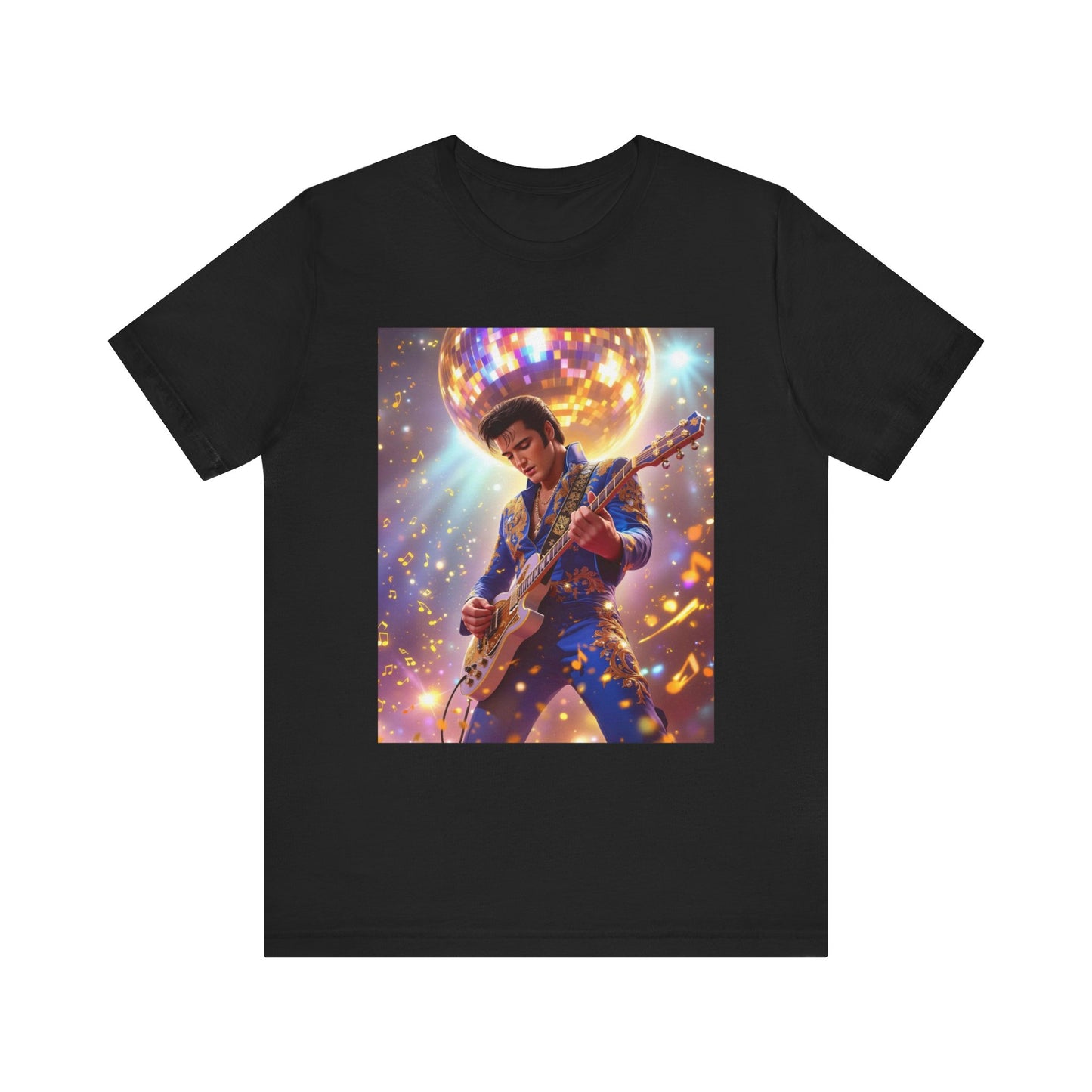 Elvis Blue Jumpsuit Abstract T-Shirt