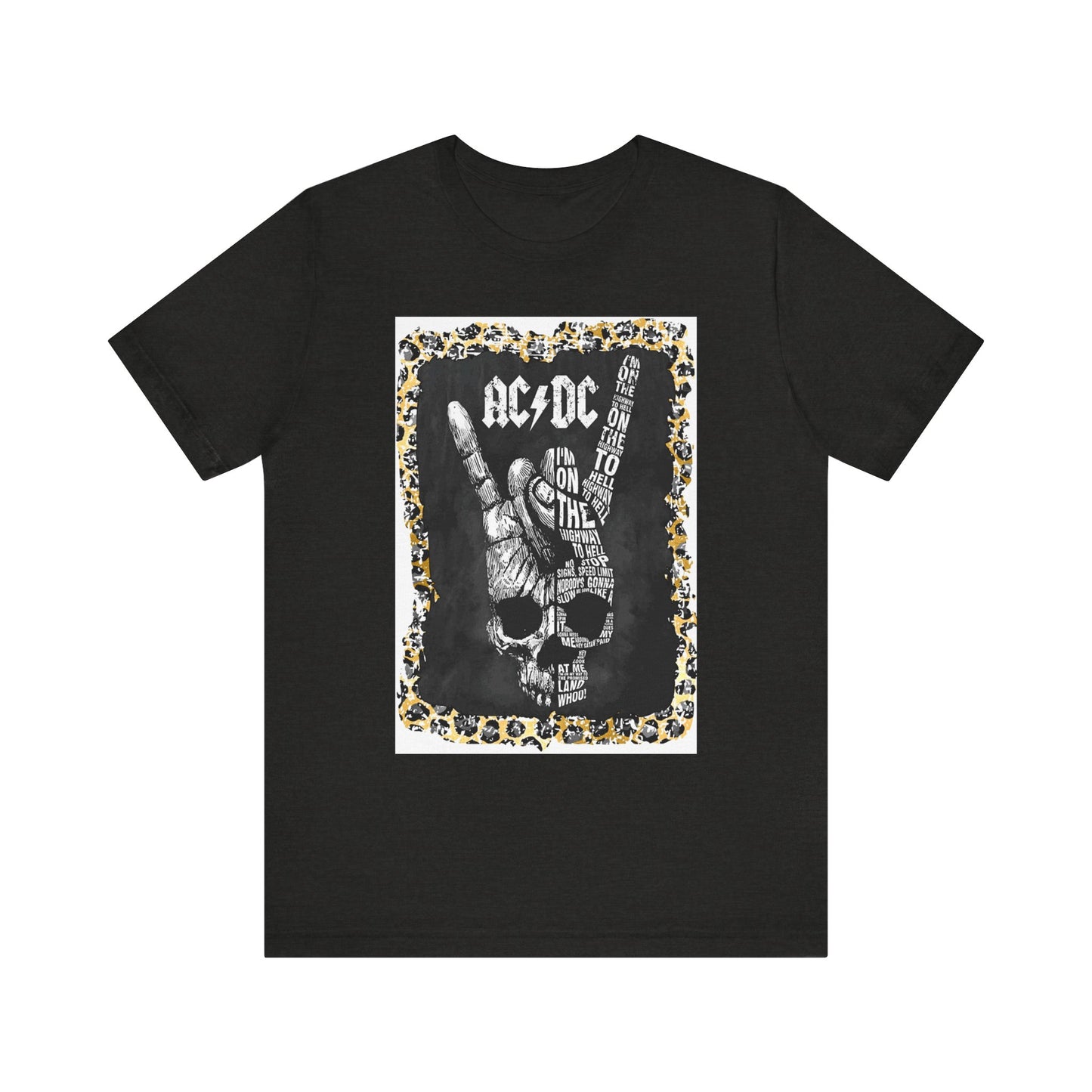 AC/DC Leopard Trim T-Shirt