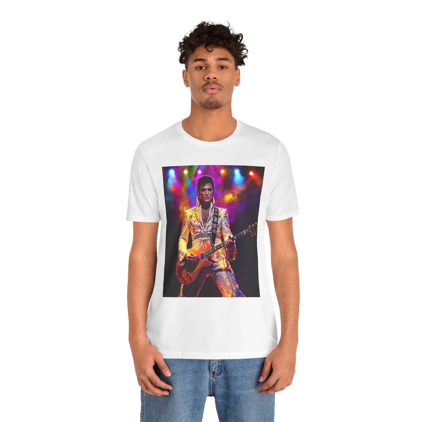 Elvis Jumpsuit Abstract T-Shirt