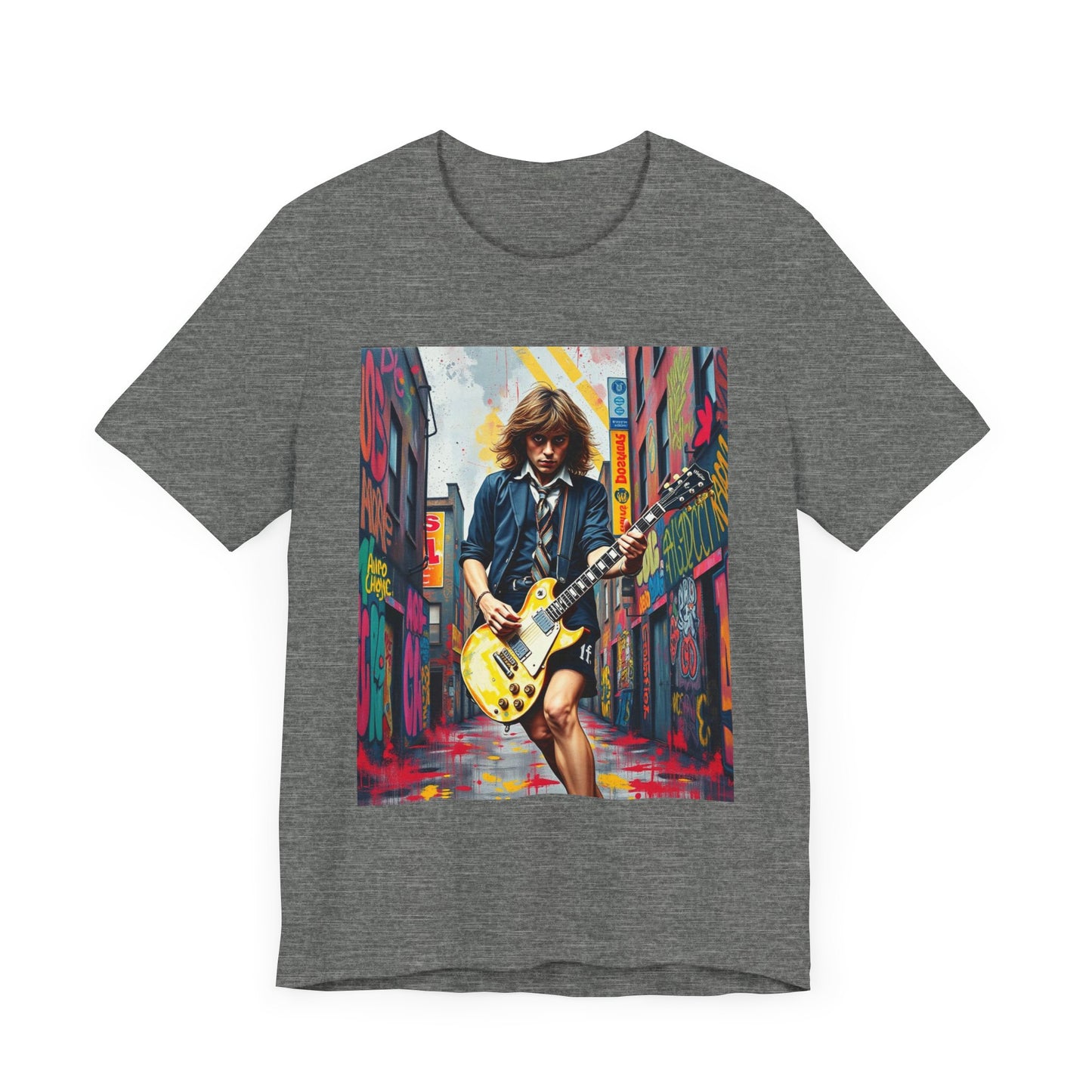 Angus Young AC/DC Abstract T-Shirt