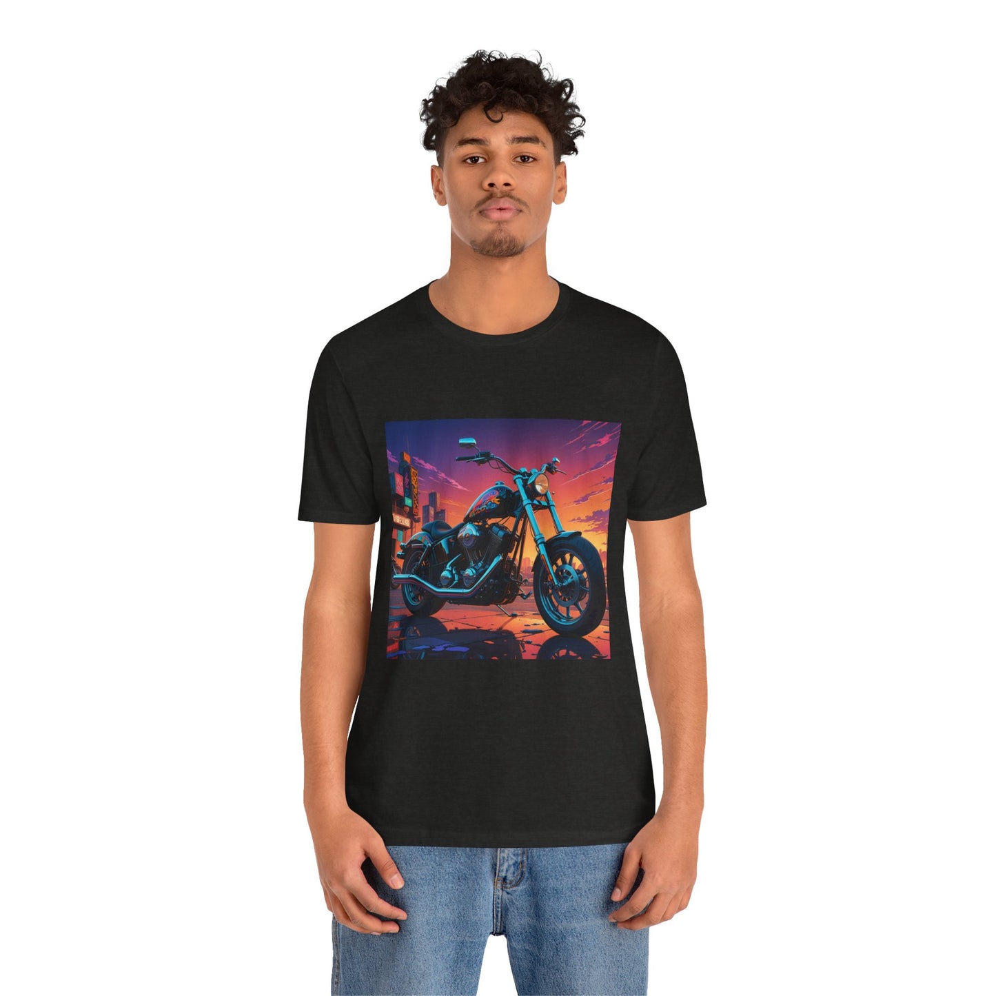 Chopper Abstract Background Tee