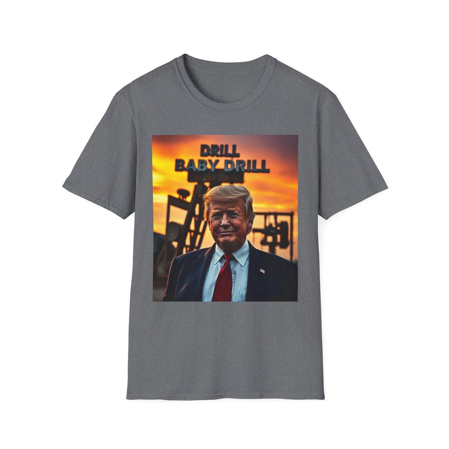 President Trump Drill Baby Drill Abstract T-Shirt