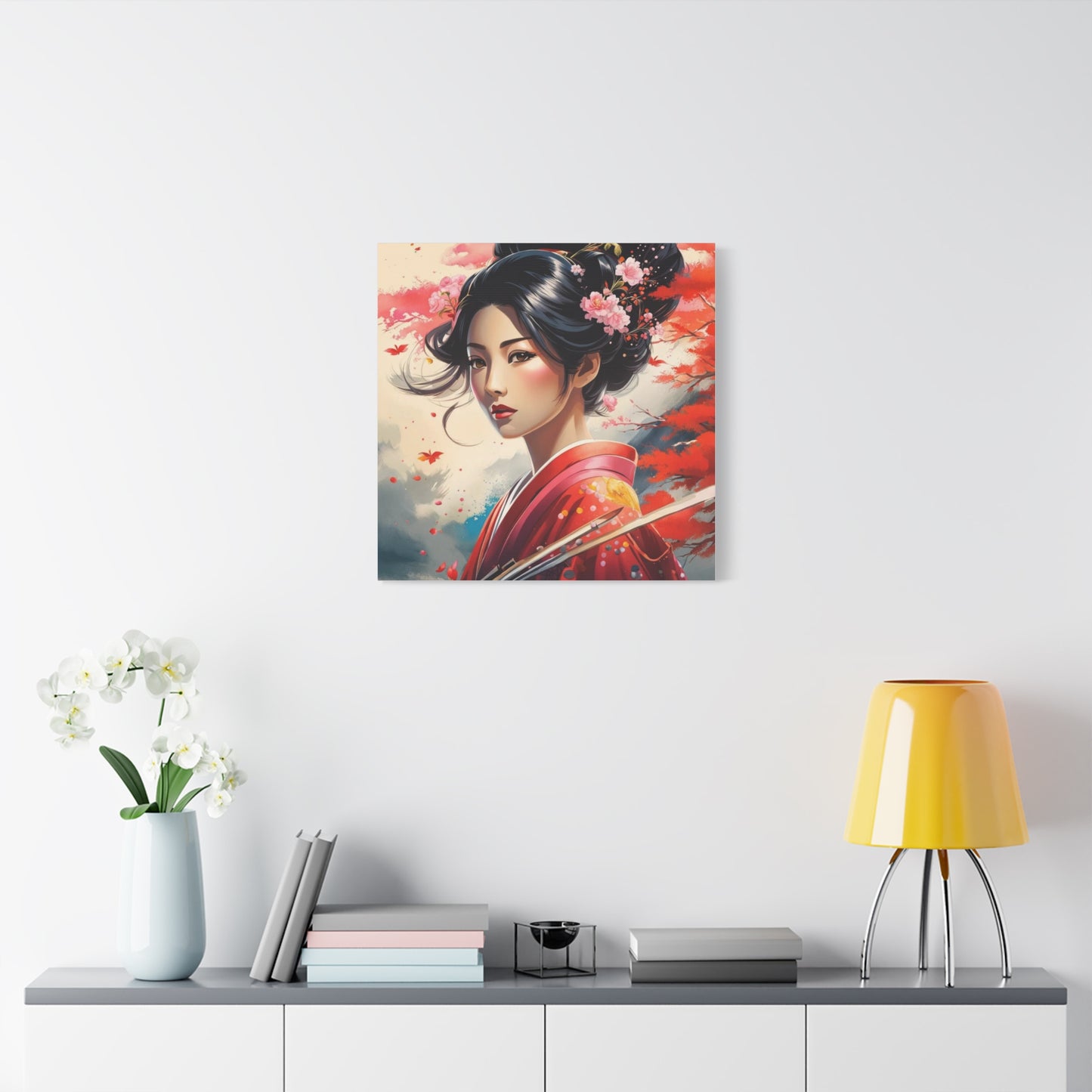 Beautiful Woman Asian Abstract Art