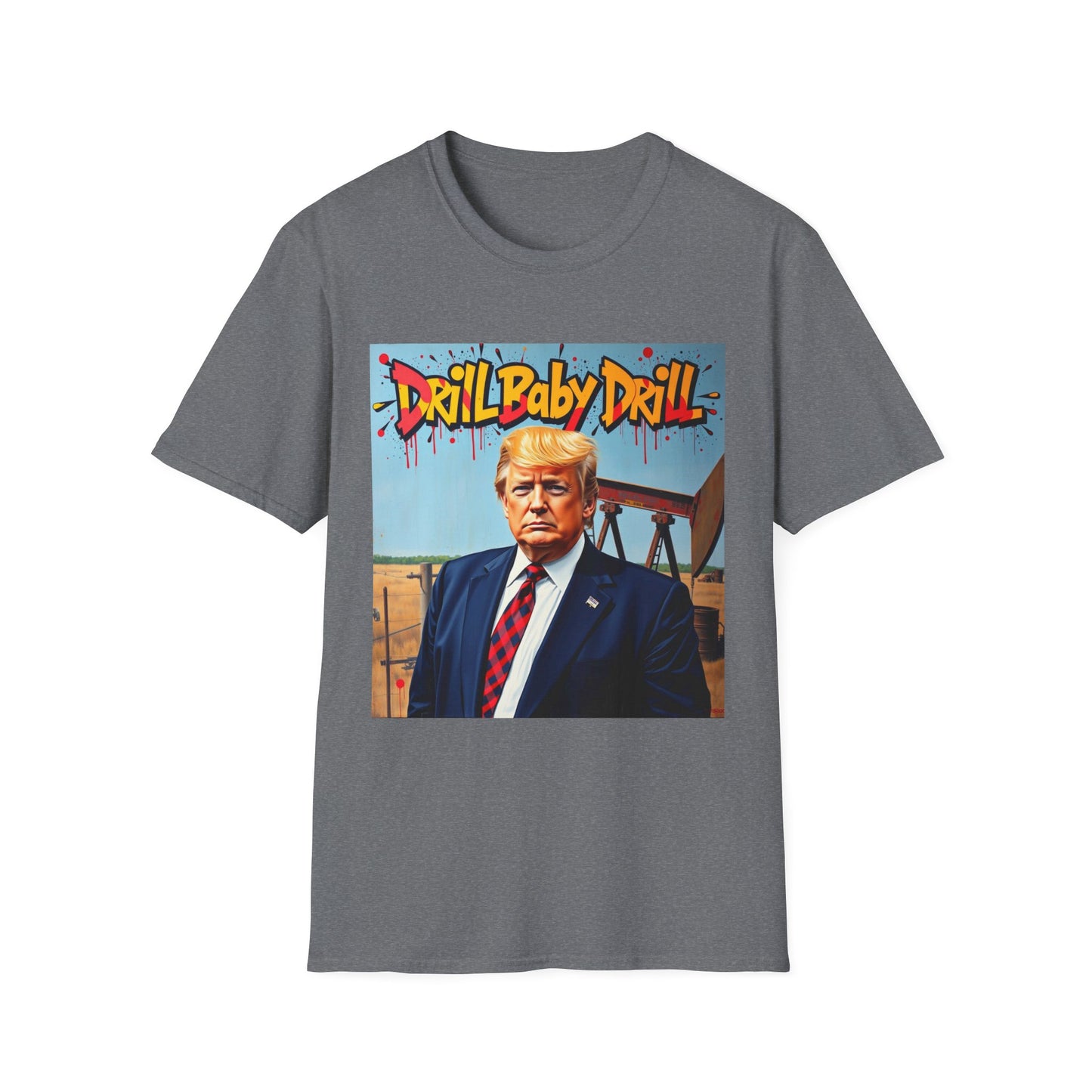 President Trump Drill Baby Drill Abstract T-Shirt