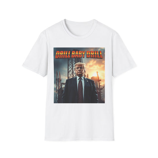 President Trump Drill Baby Drill Abstract T-Shirt