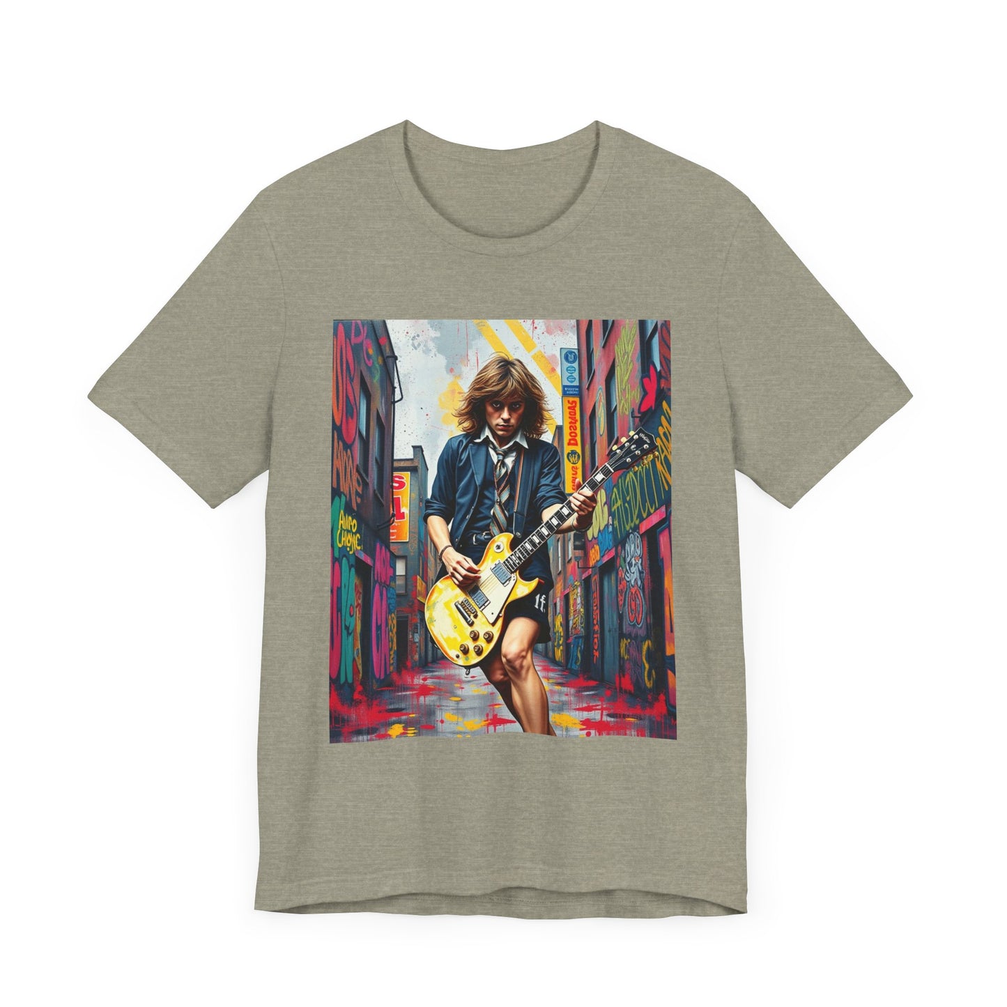 Angus Young AC/DC Abstract T-Shirt