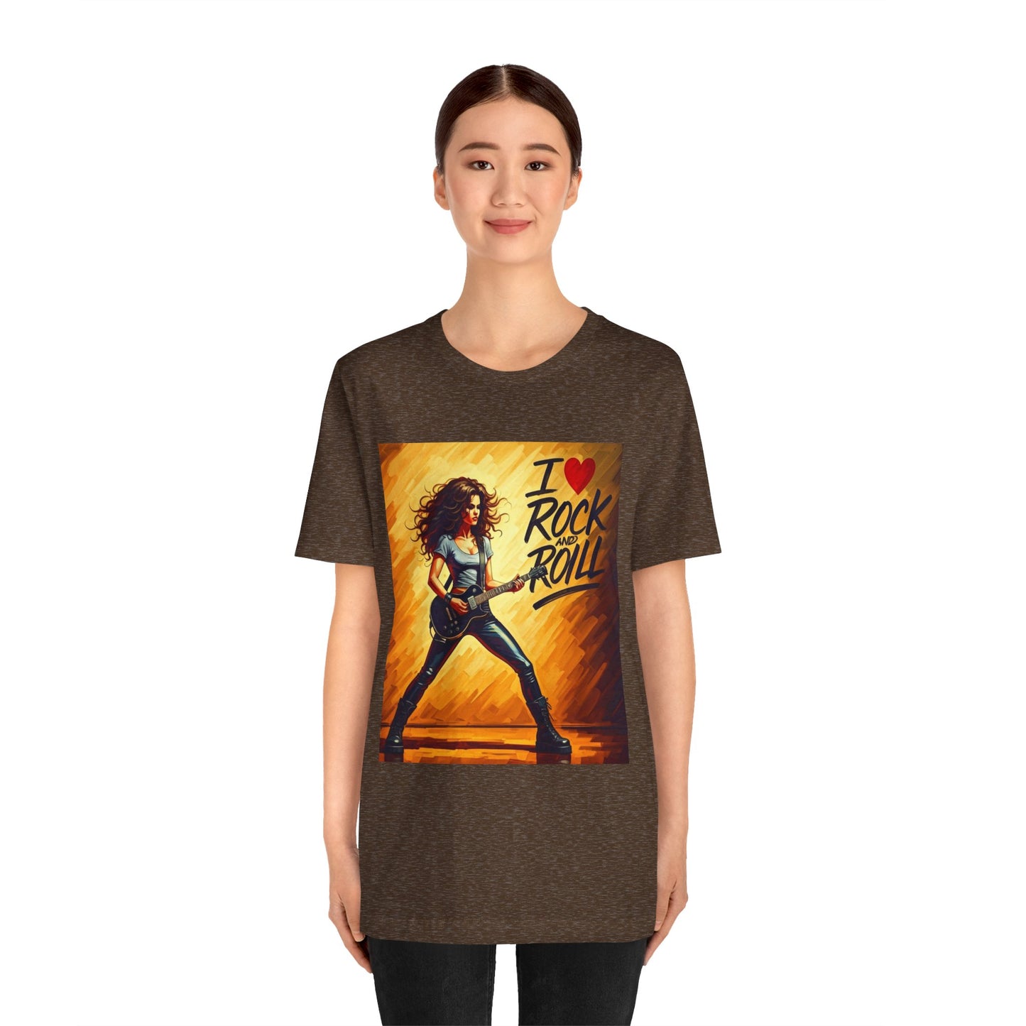 I Love Rock and Roll  Abstract T-Shirt