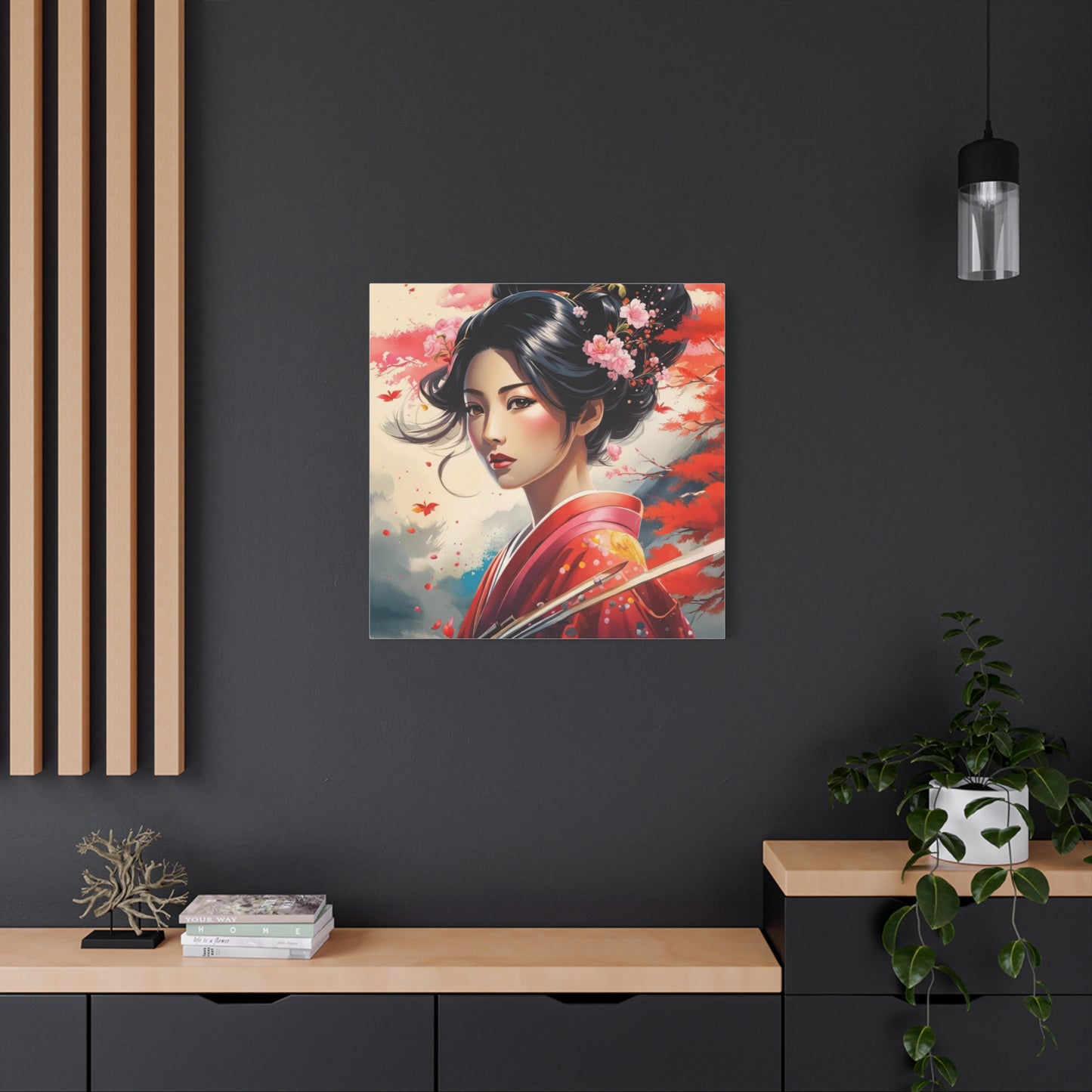 Beautiful Woman Asian Abstract Art