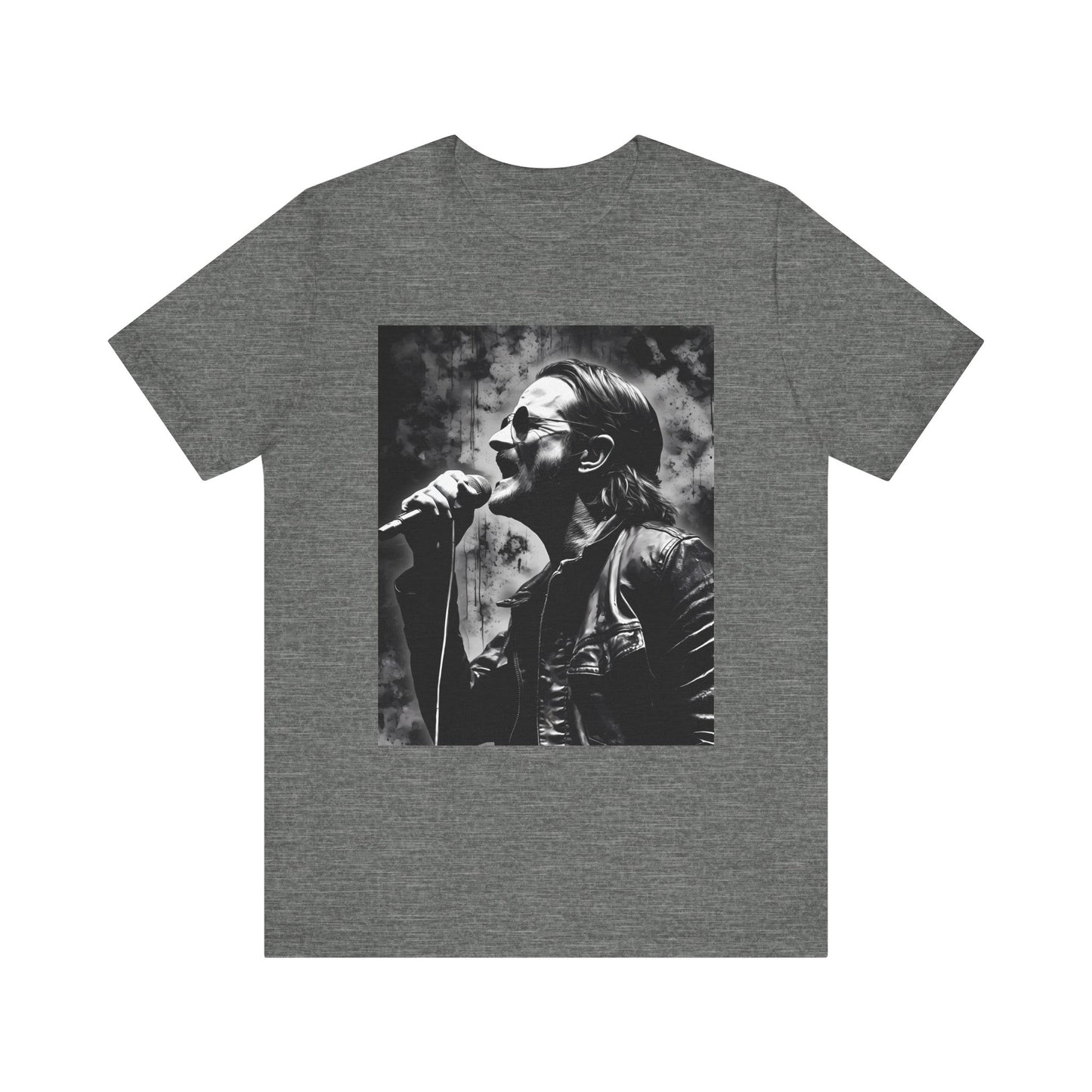 Unisex Rock T-Shirt Bono Design Tee