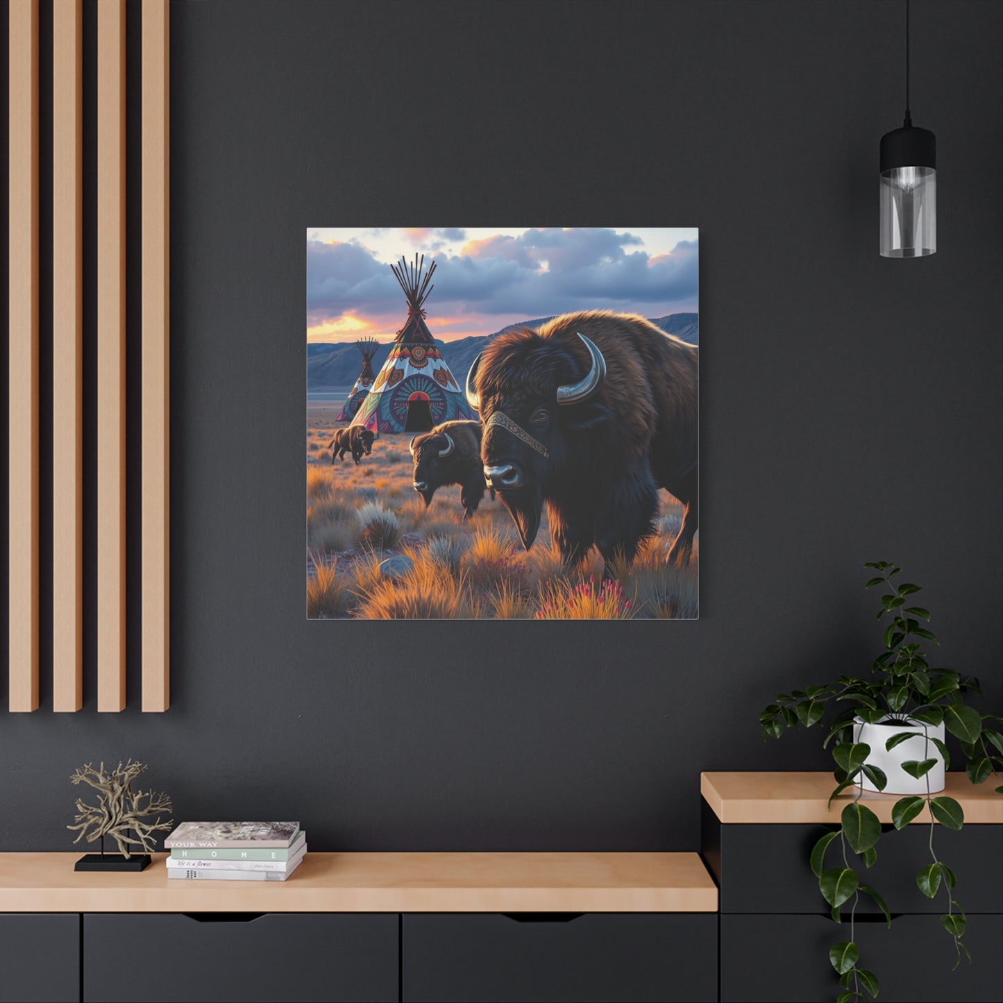 Canvas Print -Majestic Buffalo Wall Art