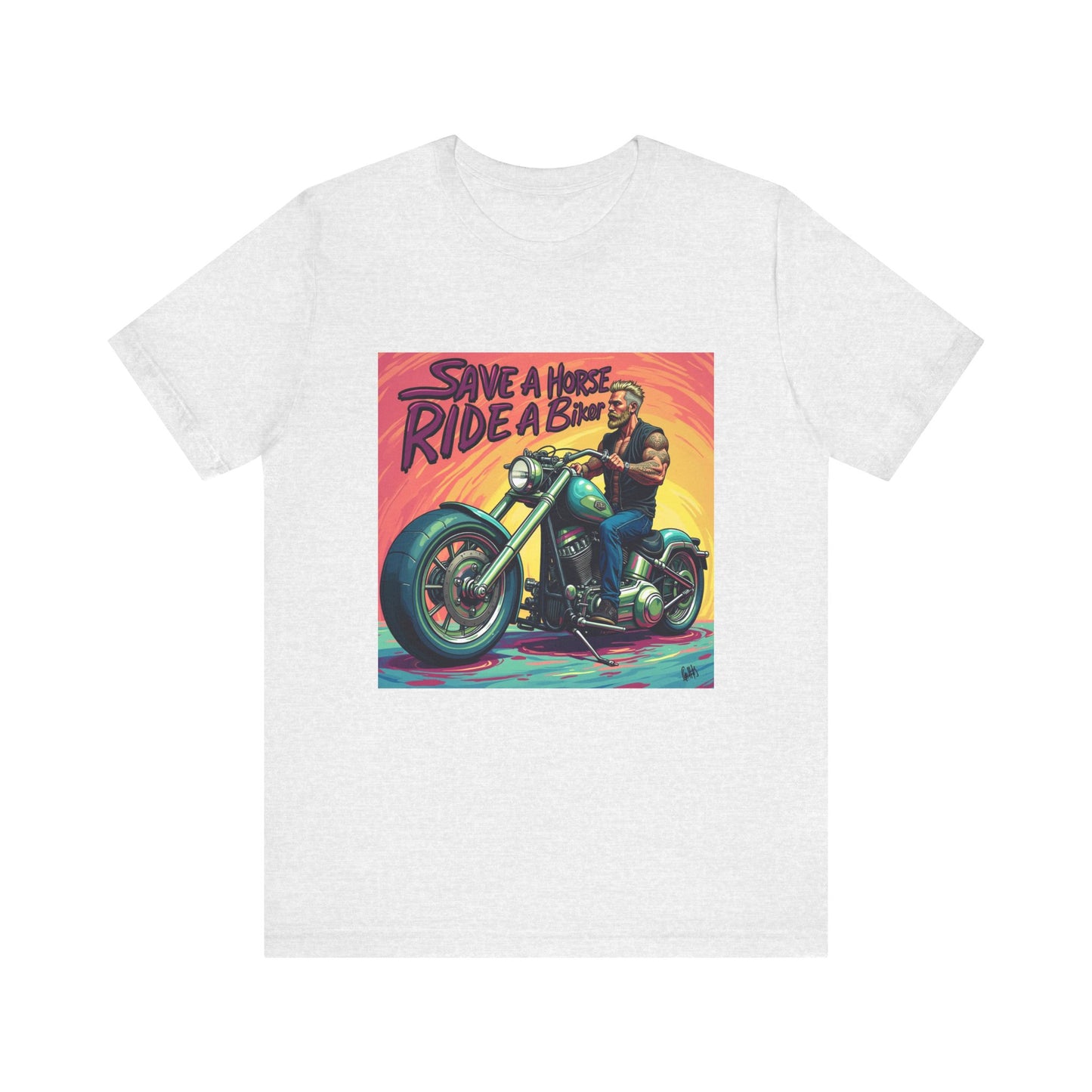 Save a Horse Ride a Biker Tee 3