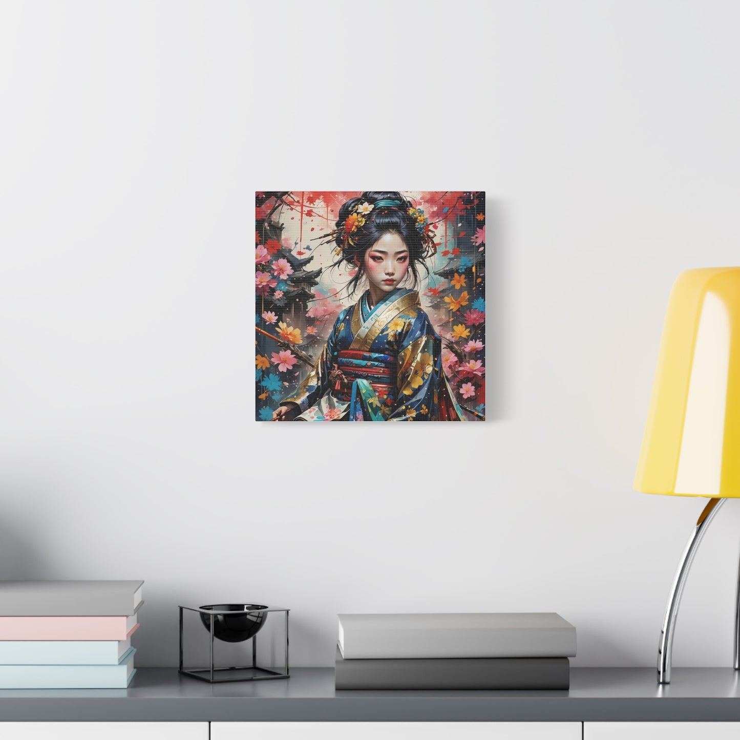 Beautiful Geisha Asian Abstract Art