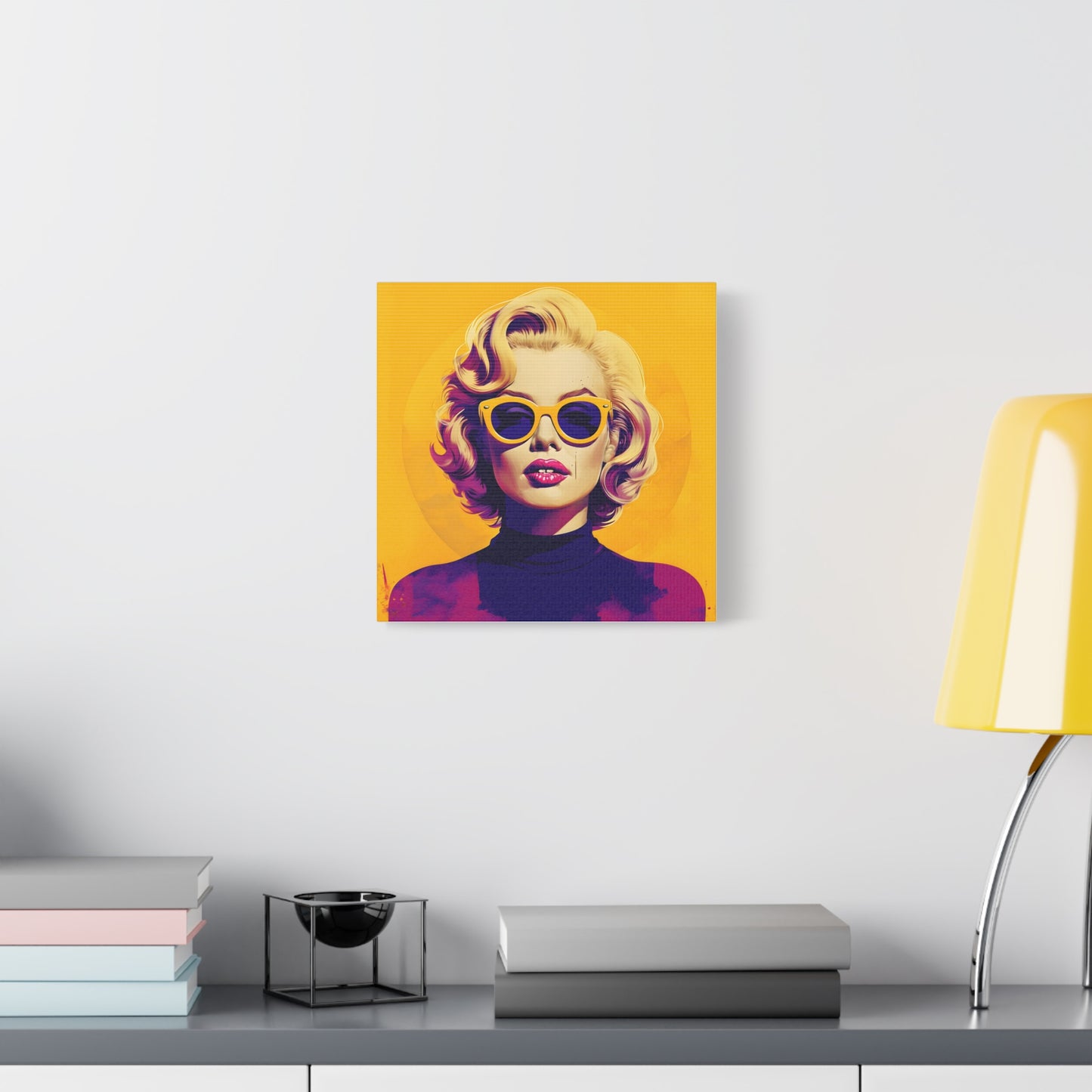 Canvas Print -Marilyn Monroe w Sunglasses Abstract Art 1